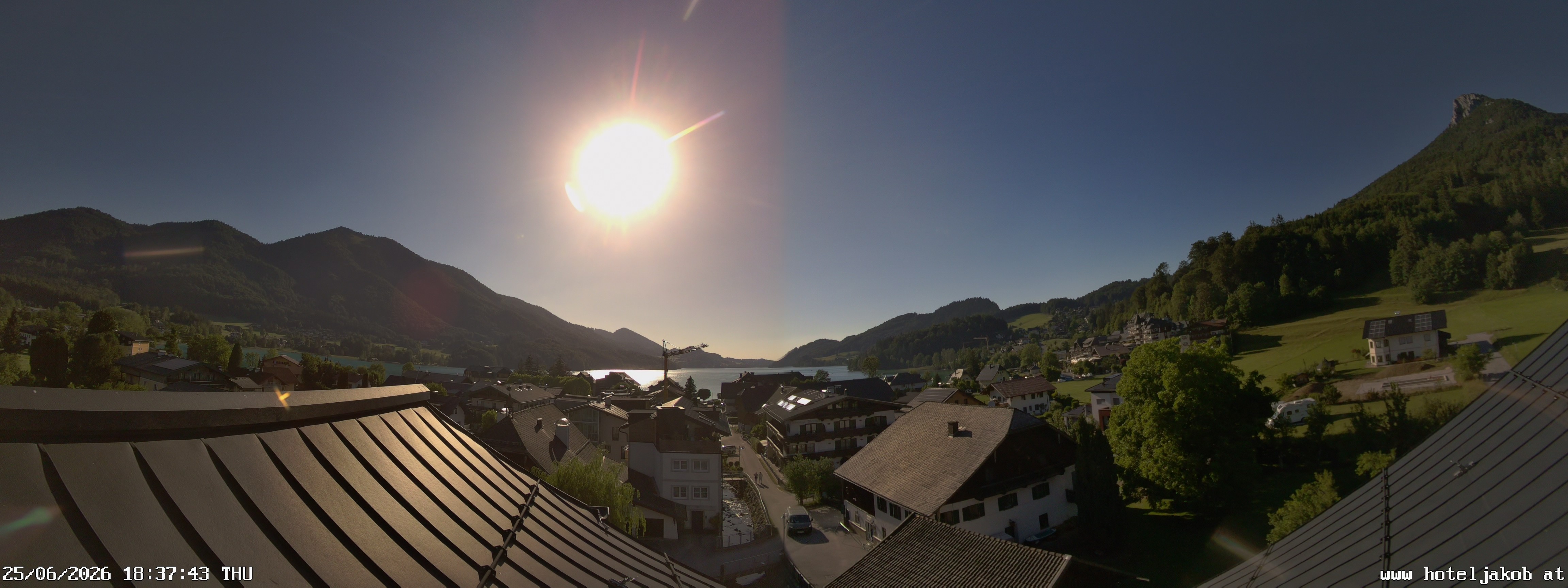 Archiv Foto Webcam Fuschlsee: Hotel Jakob