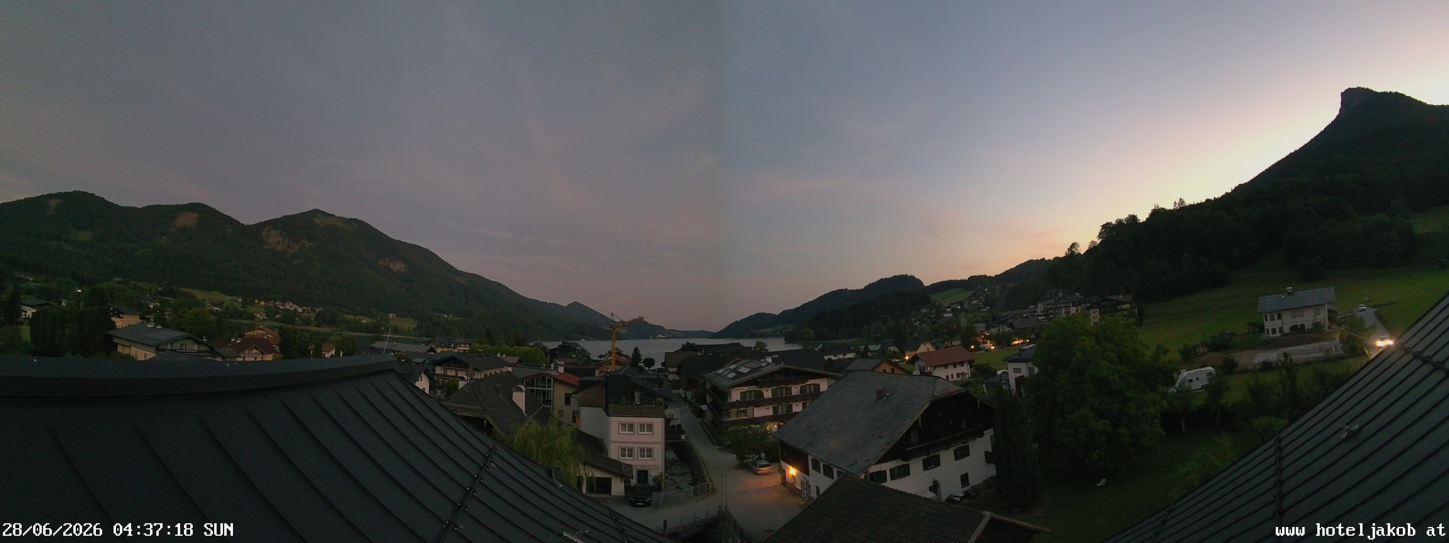 Archiv Foto Webcam Fuschlsee: Hotel Jakob