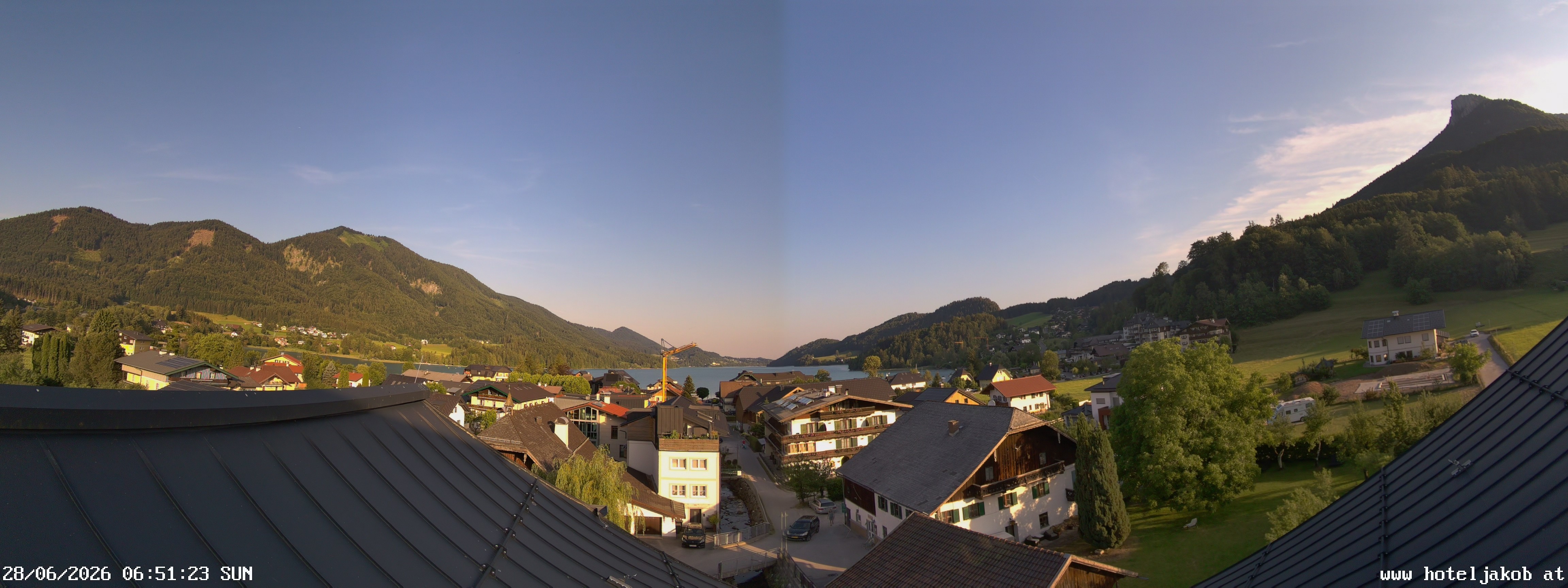 Archiv Foto Webcam Fuschlsee: Hotel Jakob