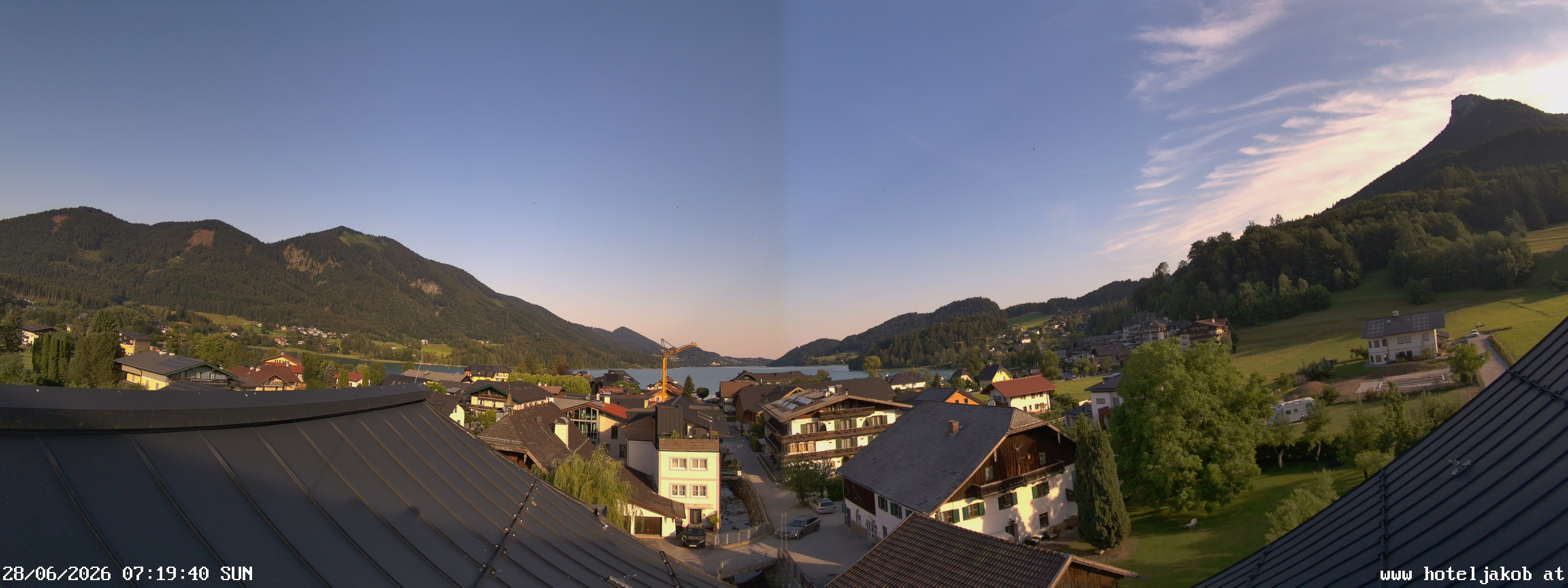 Archiv Foto Webcam Fuschlsee: Hotel Jakob