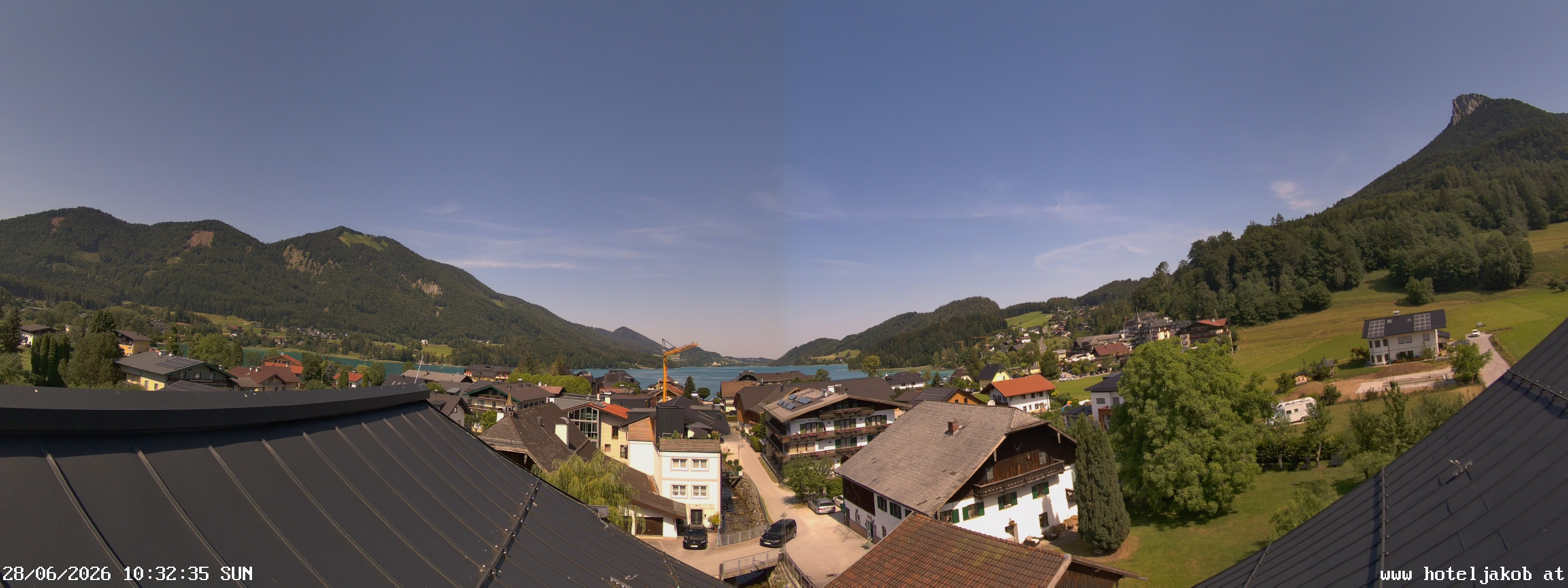 Archiv Foto Webcam Fuschlsee: Hotel Jakob