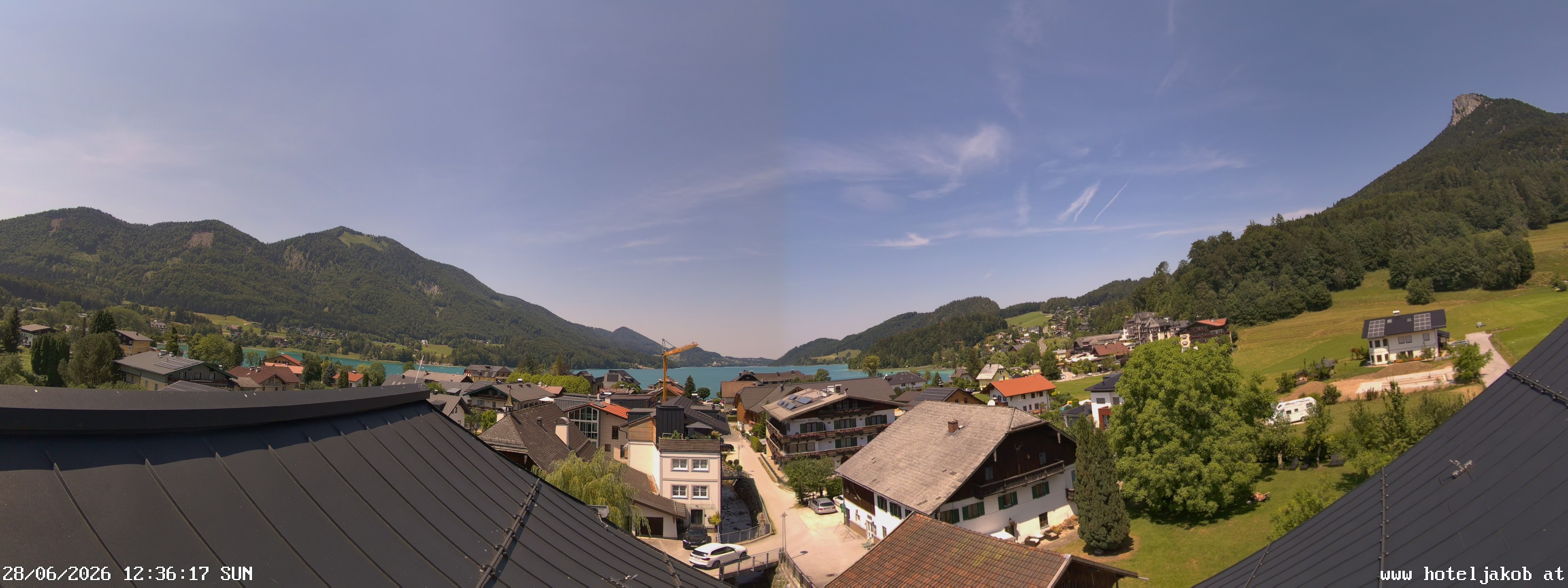 Archiv Foto Webcam Fuschlsee: Hotel Jakob
