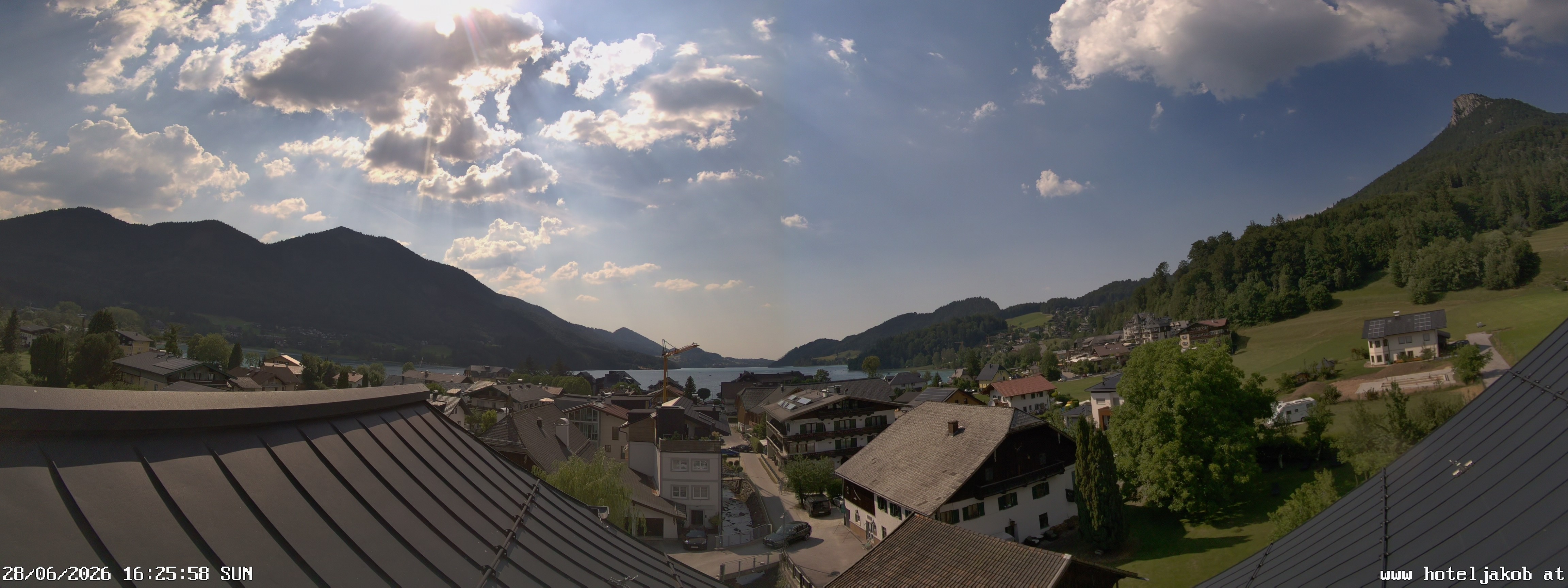 Archiv Foto Webcam Fuschlsee: Hotel Jakob