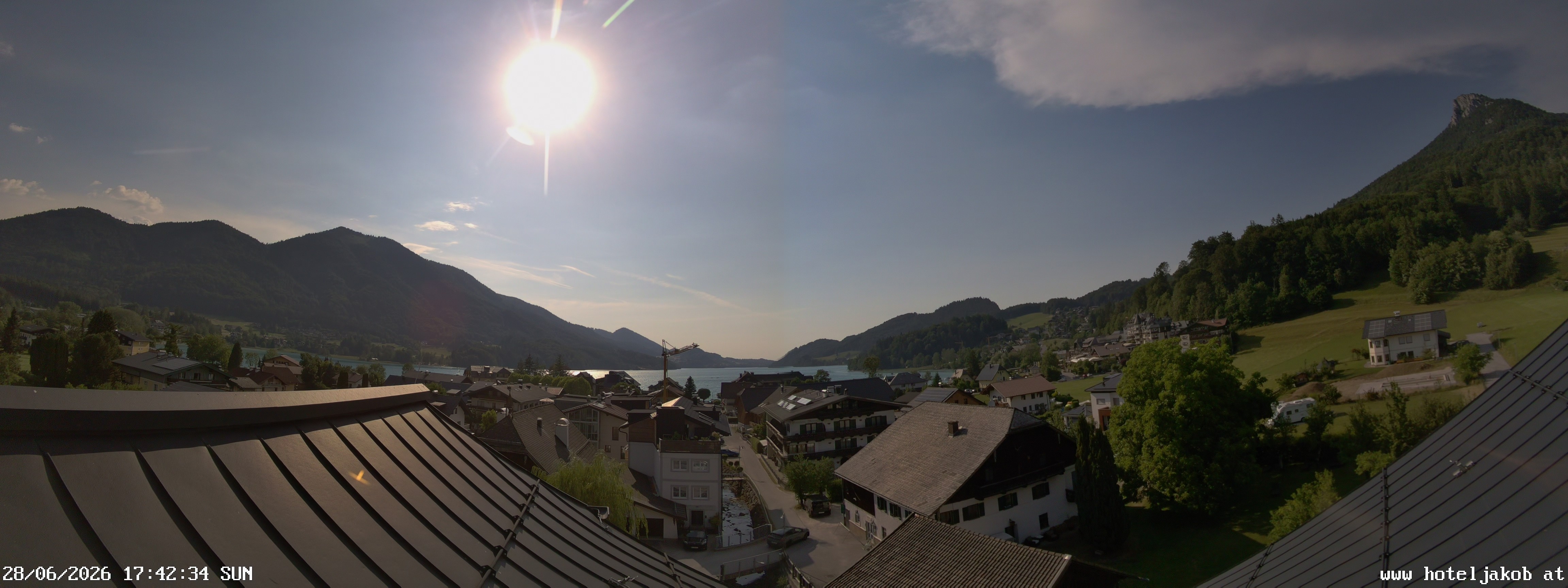 Archiv Foto Webcam Fuschlsee: Hotel Jakob