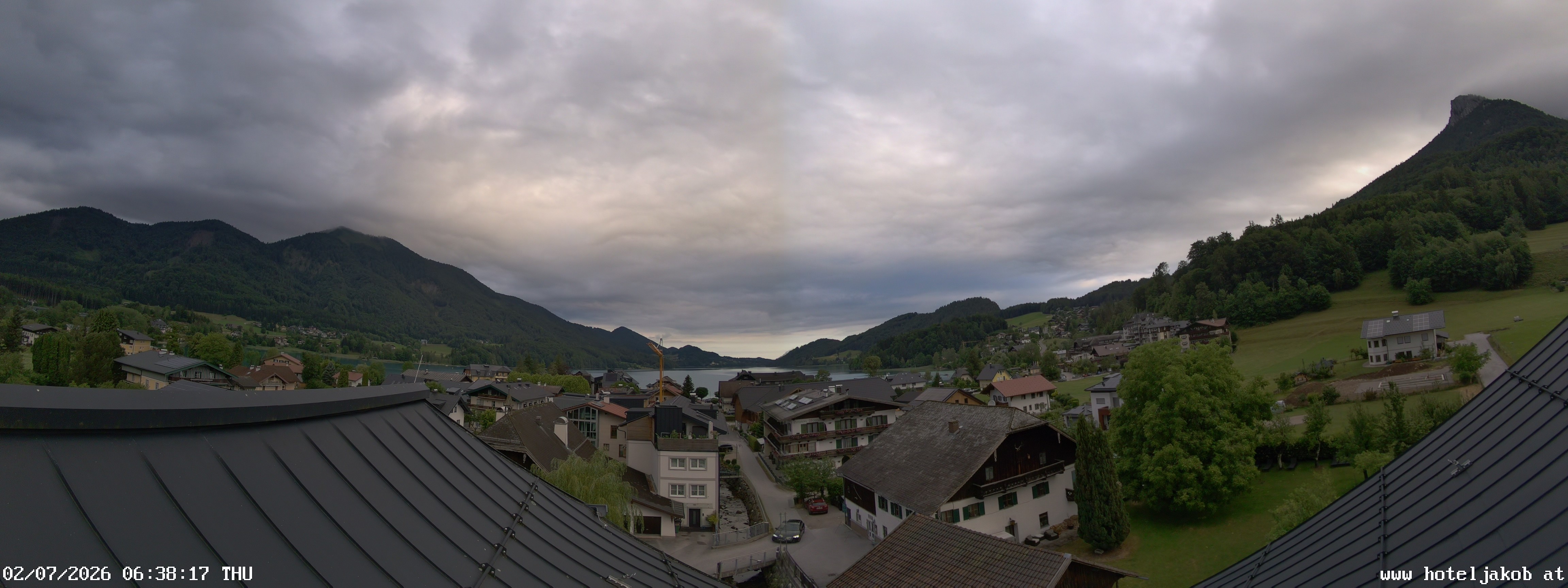Archiv Foto Webcam Fuschlsee: Hotel Jakob