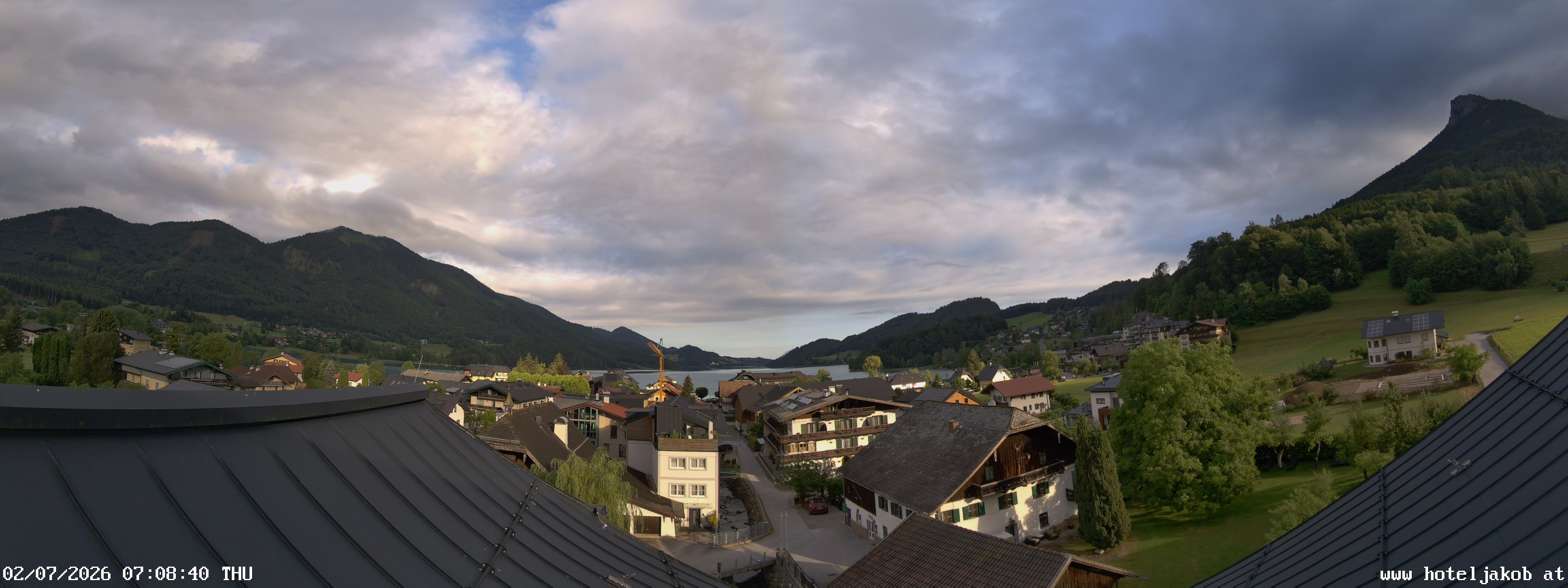 Archiv Foto Webcam Fuschlsee: Hotel Jakob