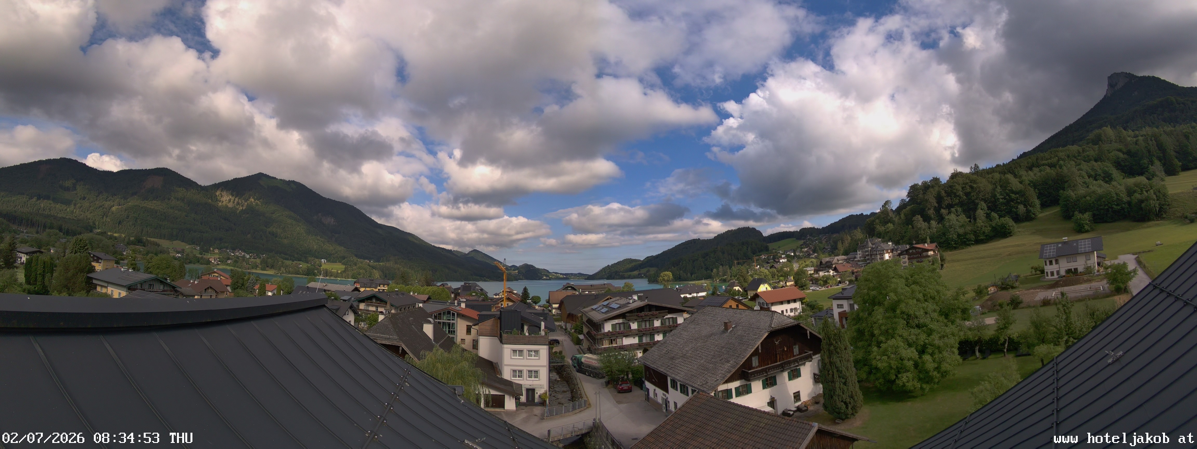 Archiv Foto Webcam Fuschlsee: Hotel Jakob
