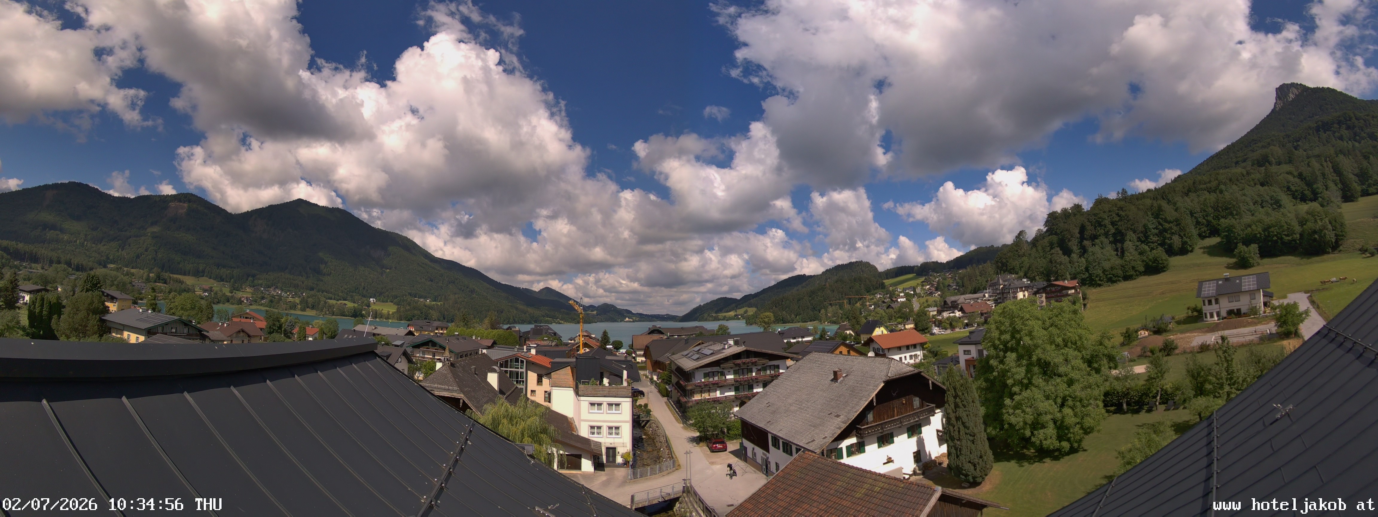 Archiv Foto Webcam Fuschlsee: Hotel Jakob