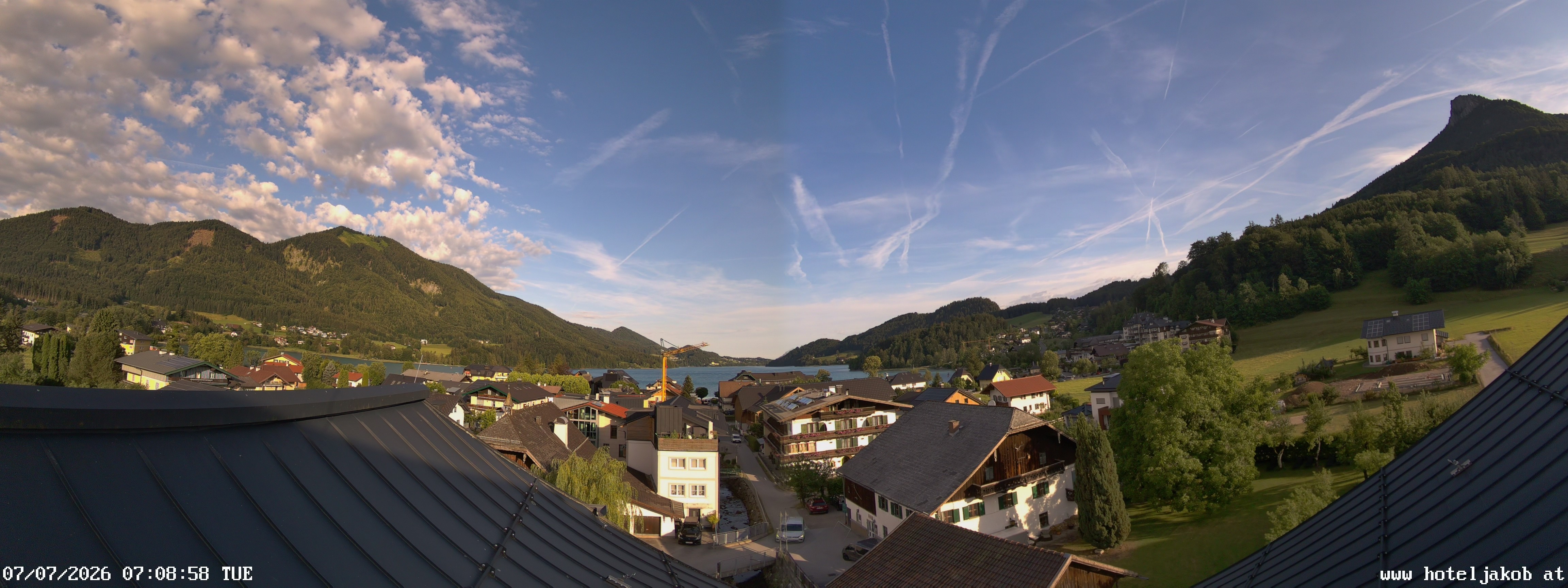 Archiv Foto Webcam Fuschlsee: Hotel Jakob