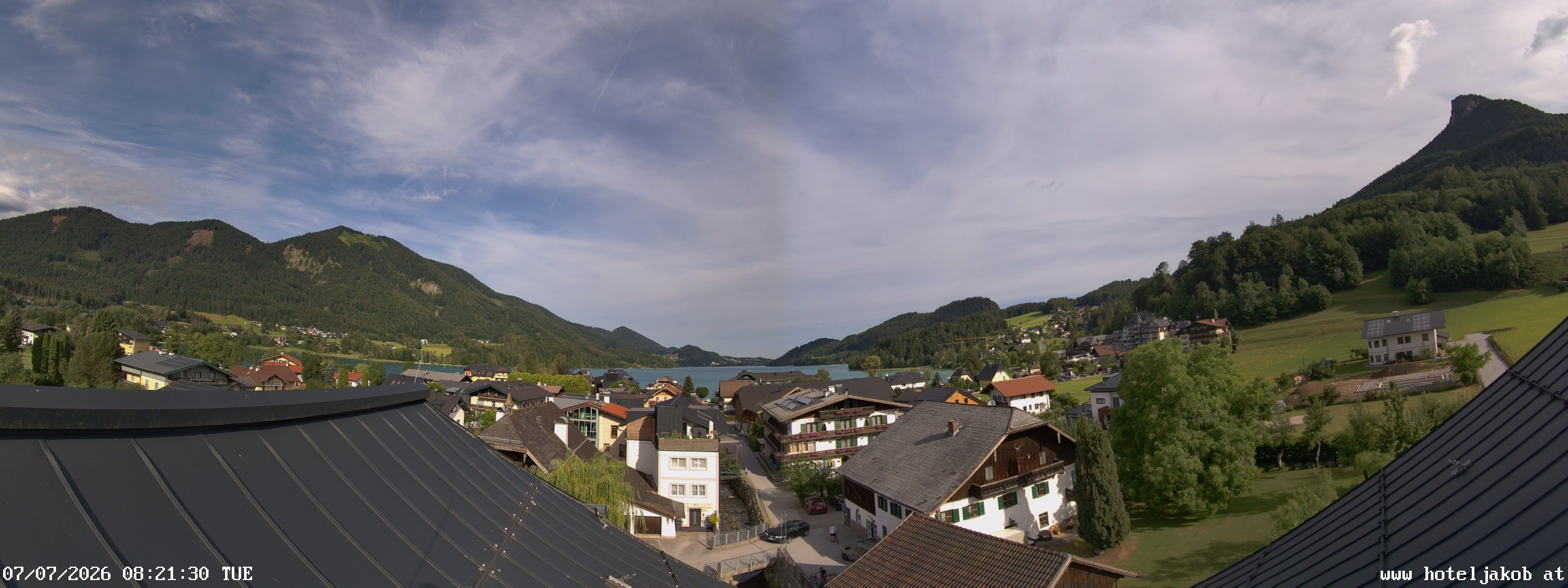 Archiv Foto Webcam Fuschlsee: Hotel Jakob