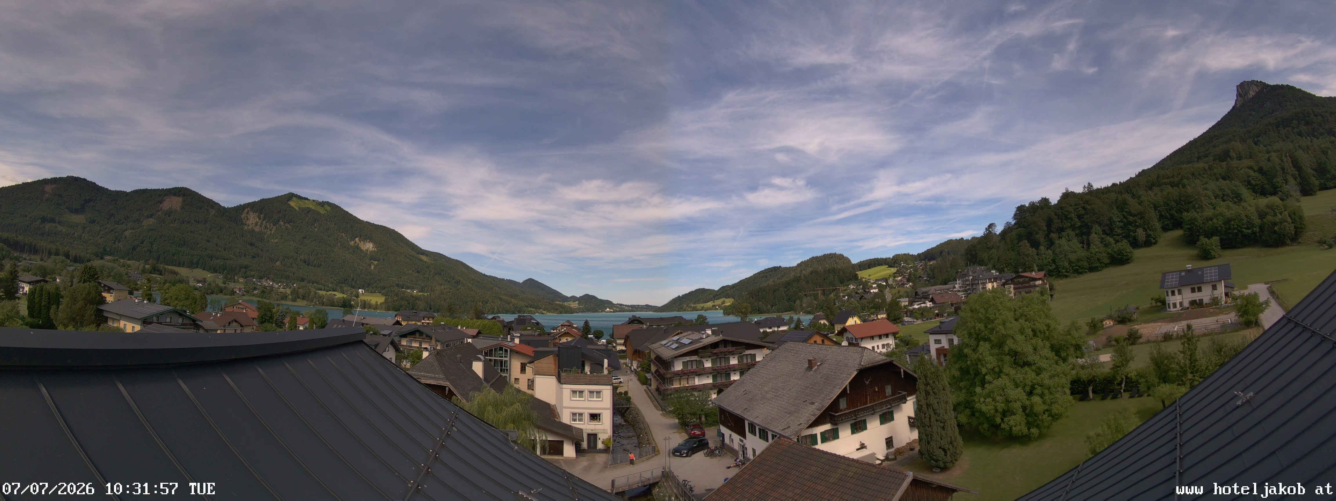 Archiv Foto Webcam Fuschlsee: Hotel Jakob