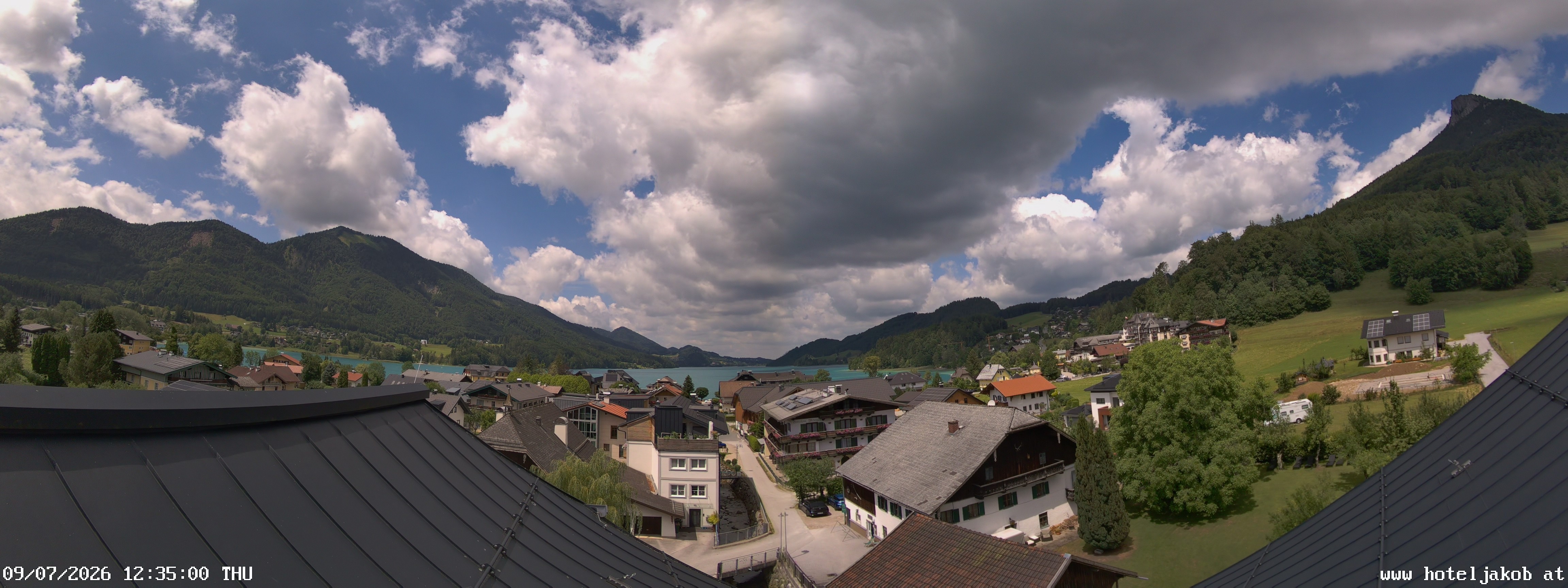 Archiv Foto Webcam Fuschlsee: Hotel Jakob