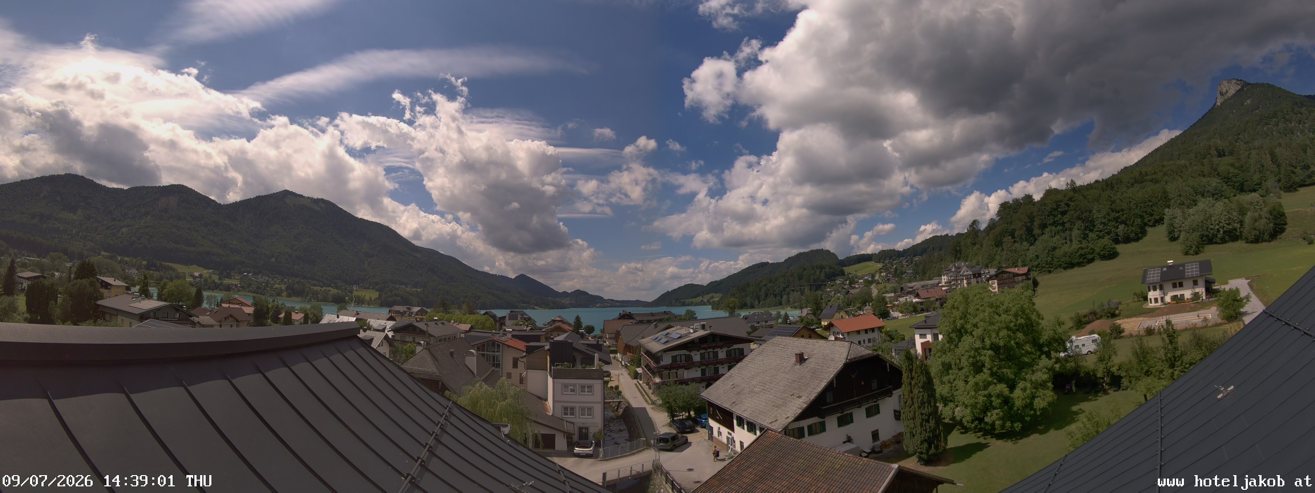 Archiv Foto Webcam Fuschlsee: Hotel Jakob