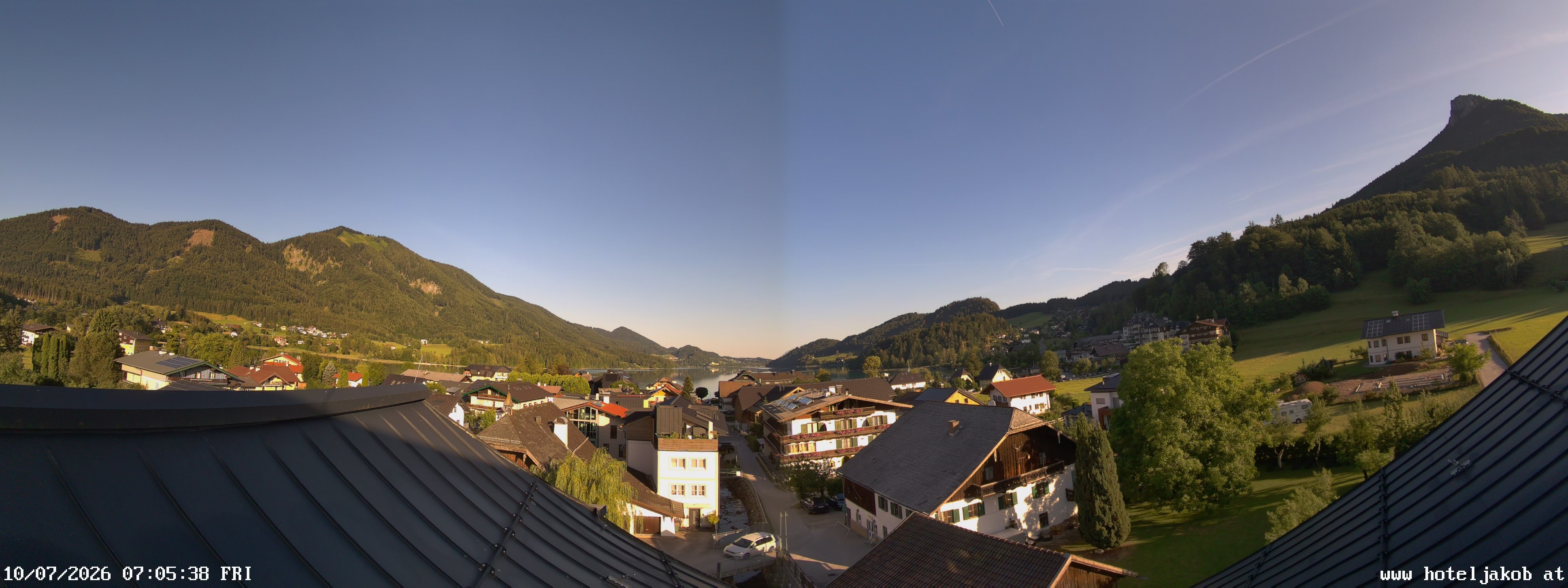 Archiv Foto Webcam Fuschlsee: Hotel Jakob
