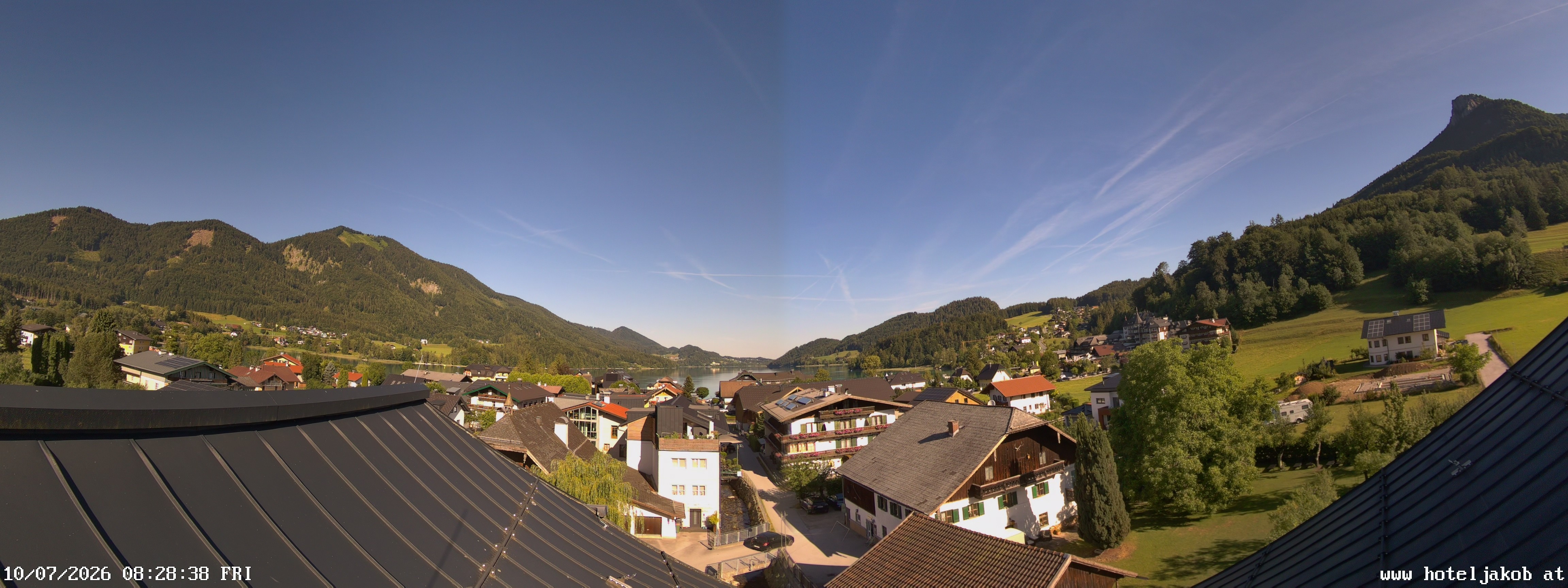 Archiv Foto Webcam Fuschlsee: Hotel Jakob