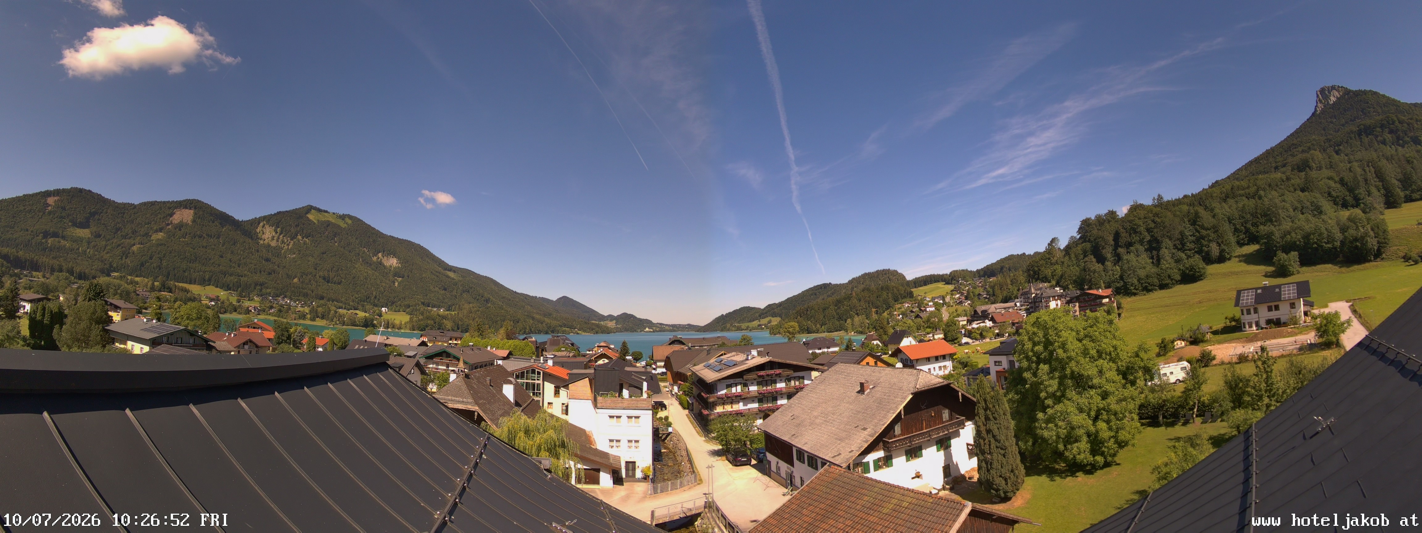 Archiv Foto Webcam Fuschlsee: Hotel Jakob