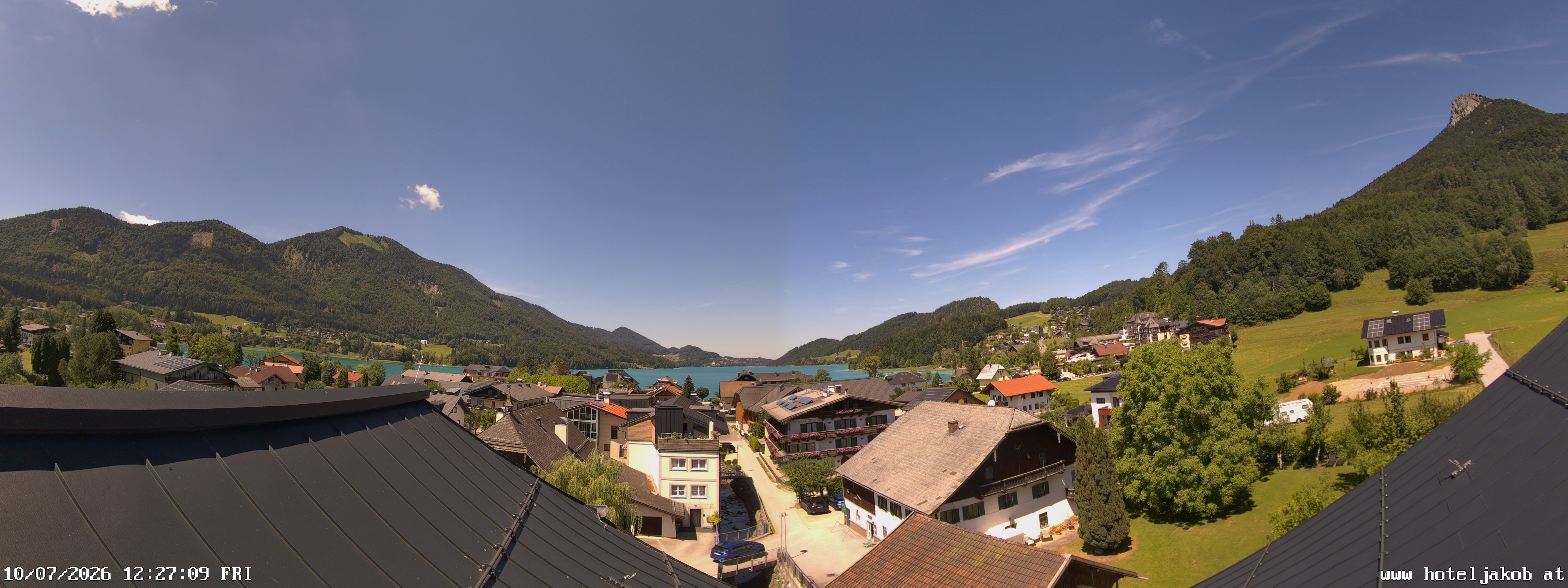 Archiv Foto Webcam Fuschlsee: Hotel Jakob