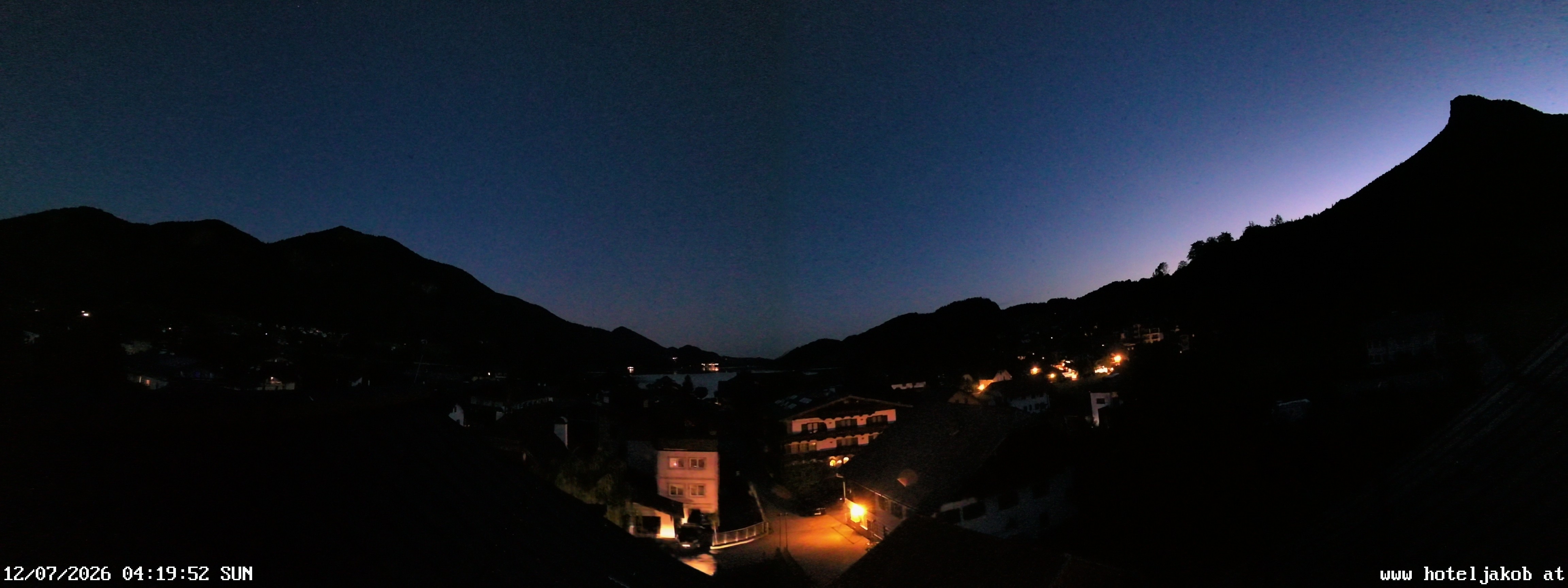 Archived image Webcam View Fuschlsee from Hotel Jakob