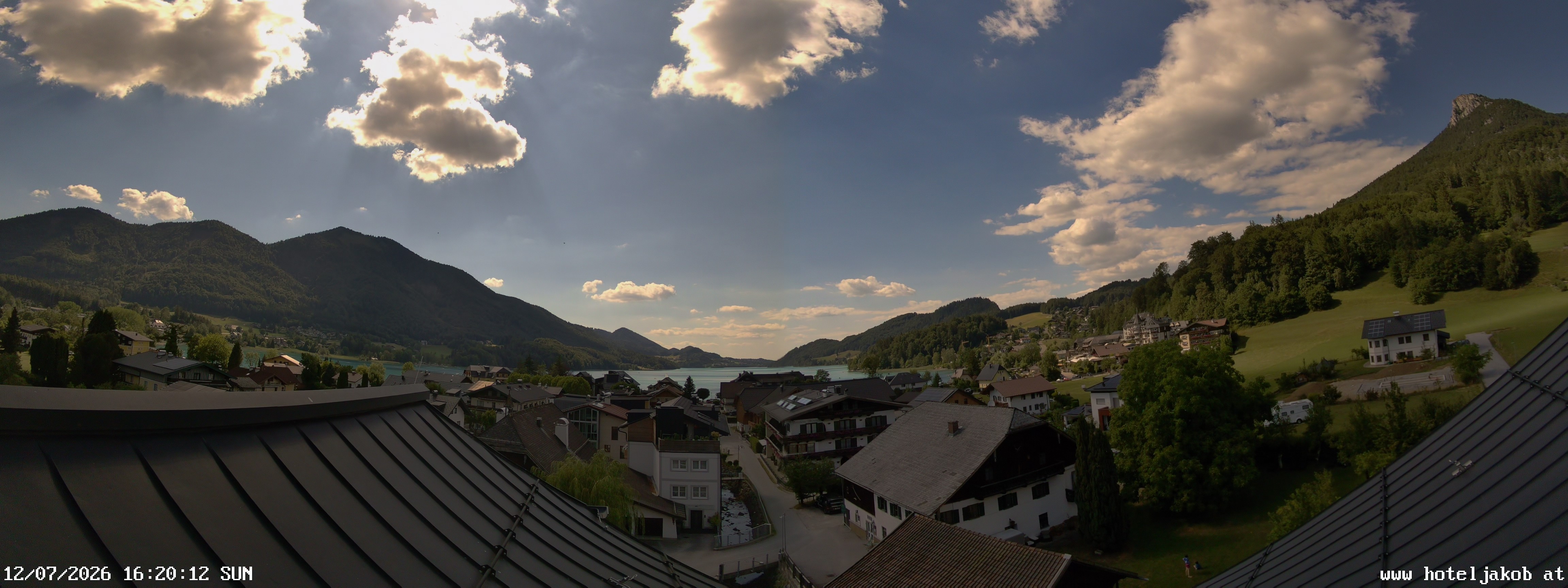 Archiv Foto Webcam Fuschlsee: Hotel Jakob