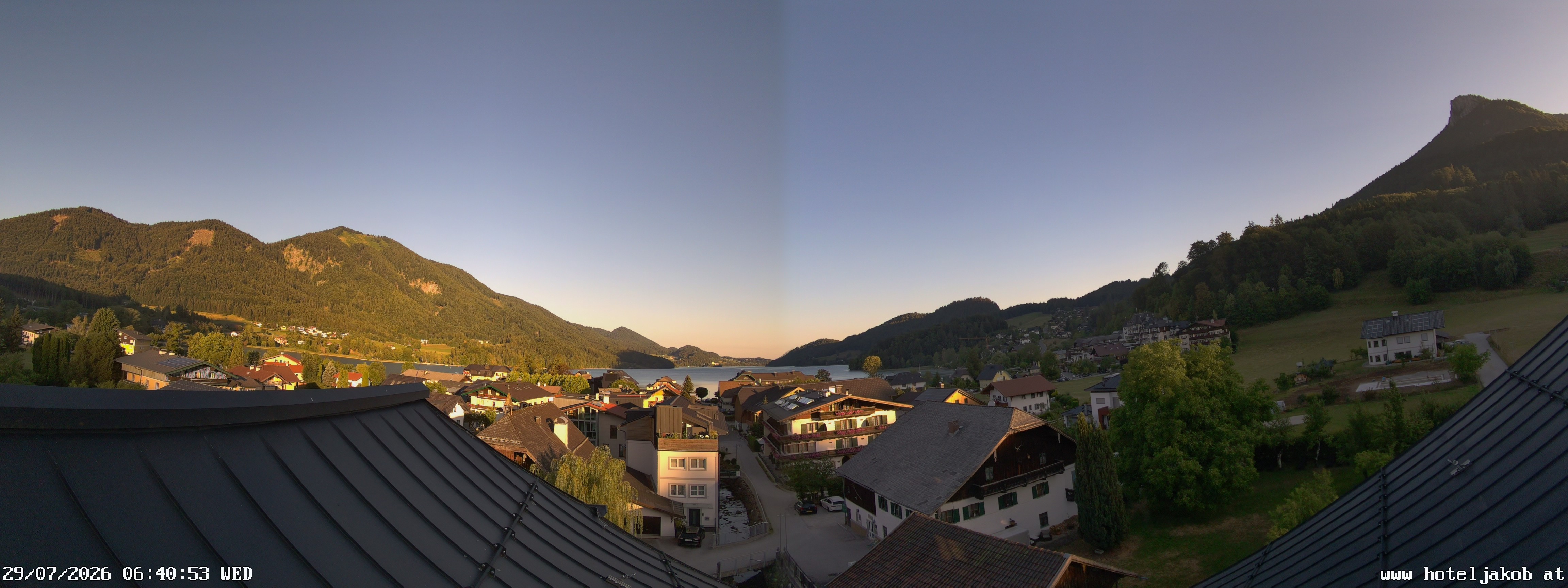 Archiv Foto Webcam Fuschlsee: Hotel Jakob