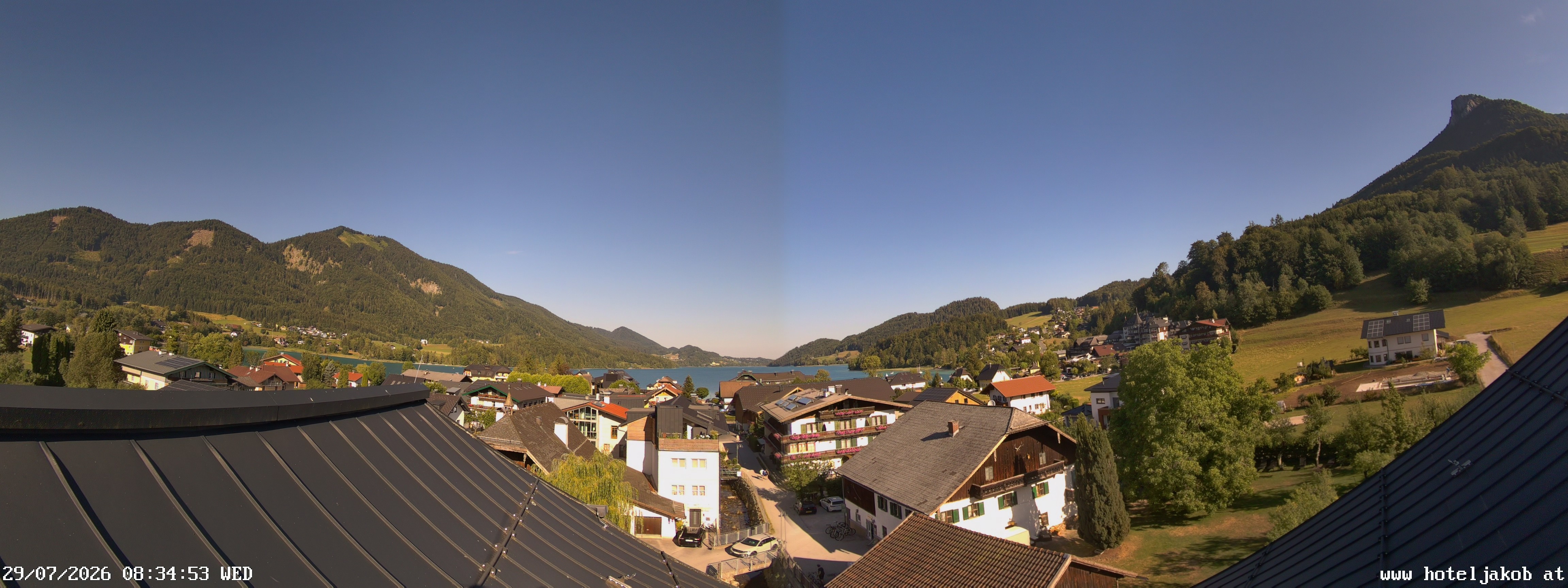 Archiv Foto Webcam Fuschlsee: Hotel Jakob