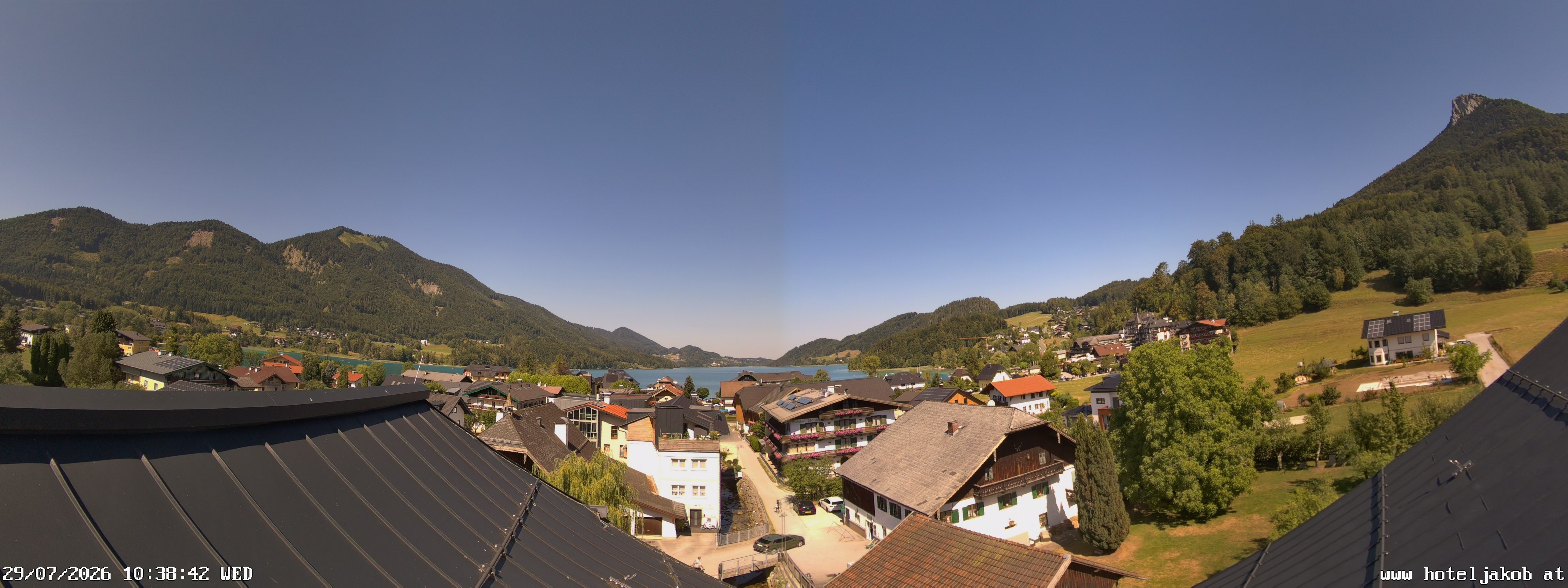 Archiv Foto Webcam Fuschlsee: Hotel Jakob