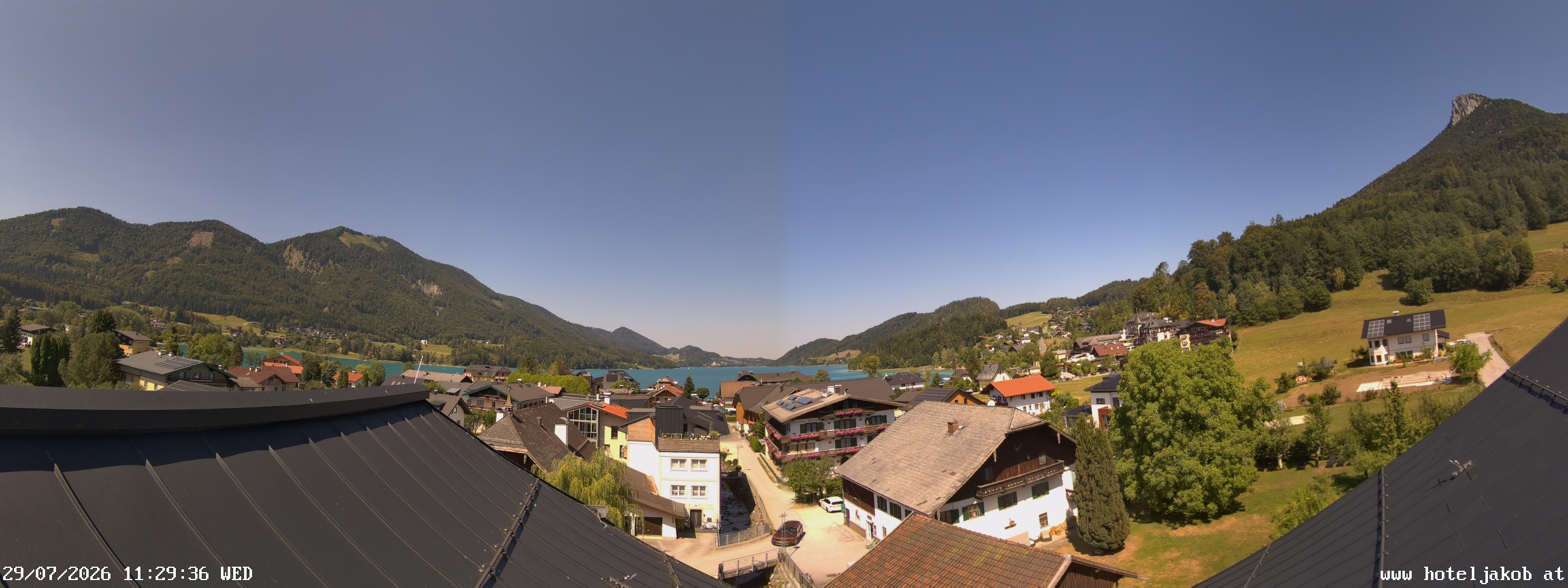 Archiv Foto Webcam Fuschlsee: Hotel Jakob