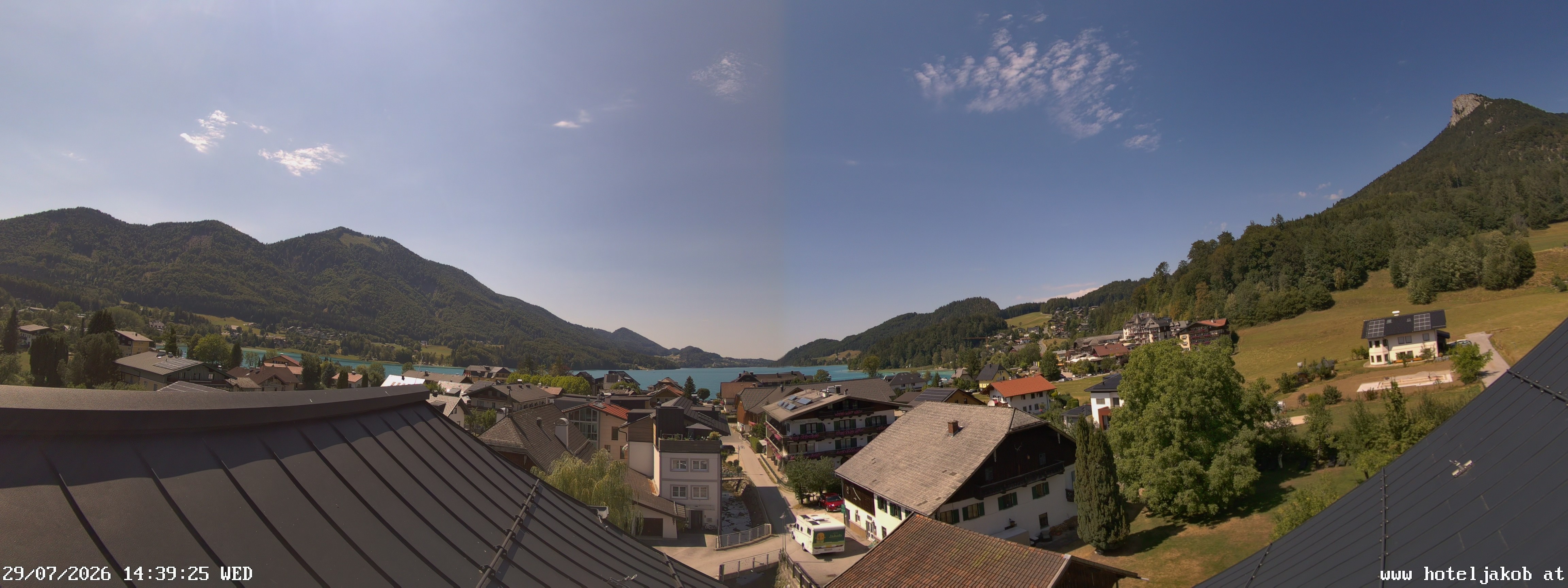 Archiv Foto Webcam Fuschlsee: Hotel Jakob
