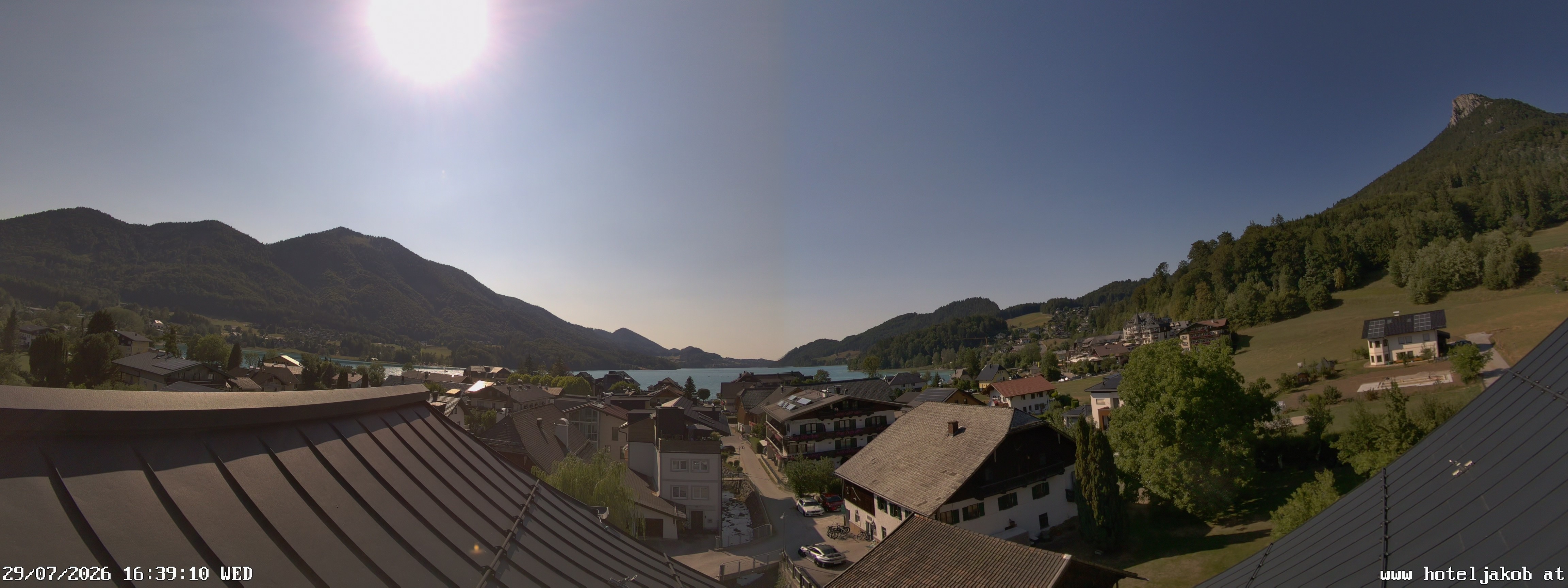 Archiv Foto Webcam Fuschlsee: Hotel Jakob
