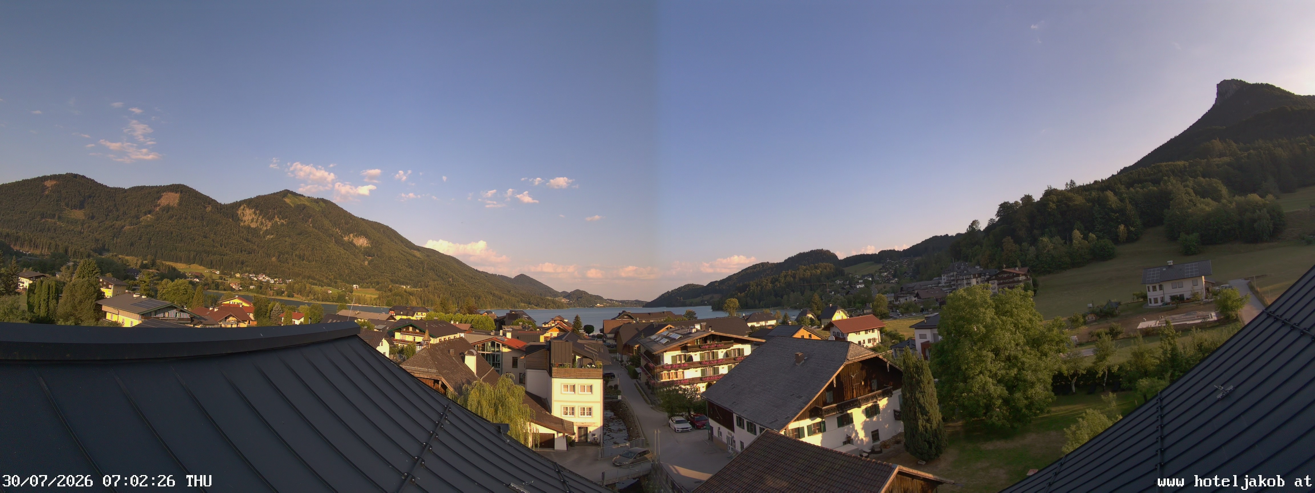 Archiv Foto Webcam Fuschlsee: Hotel Jakob