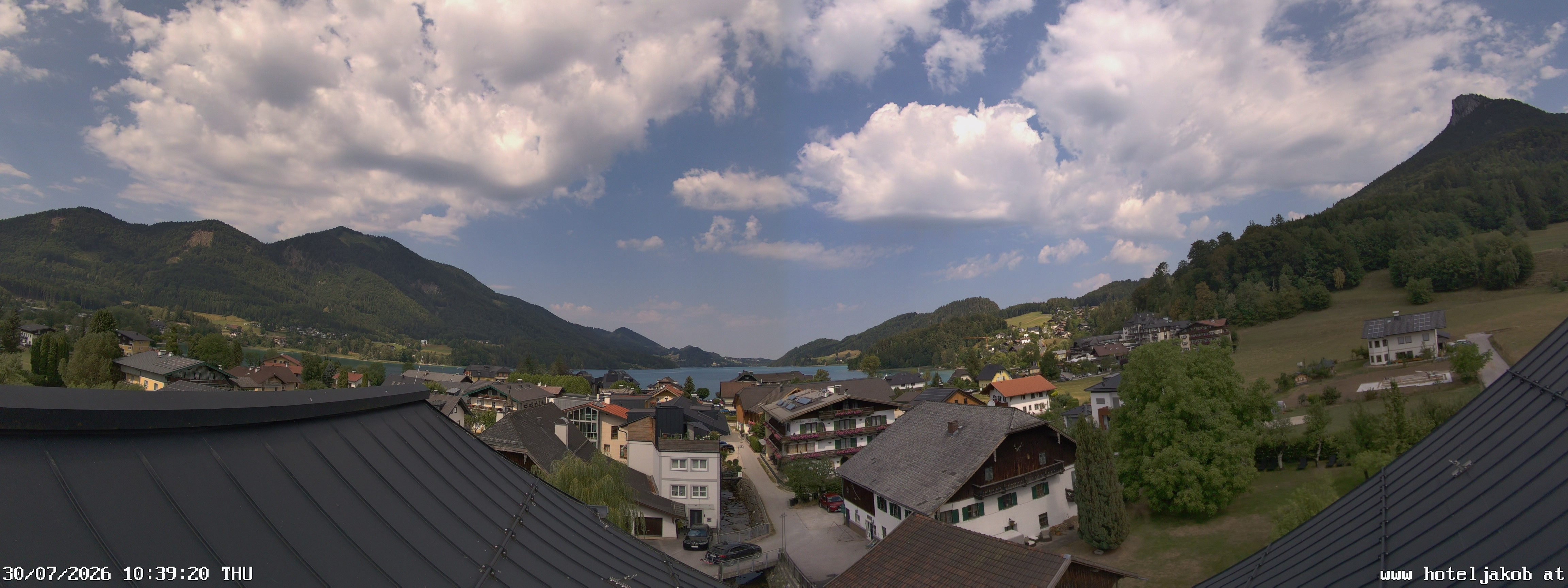 Archiv Foto Webcam Fuschlsee: Hotel Jakob