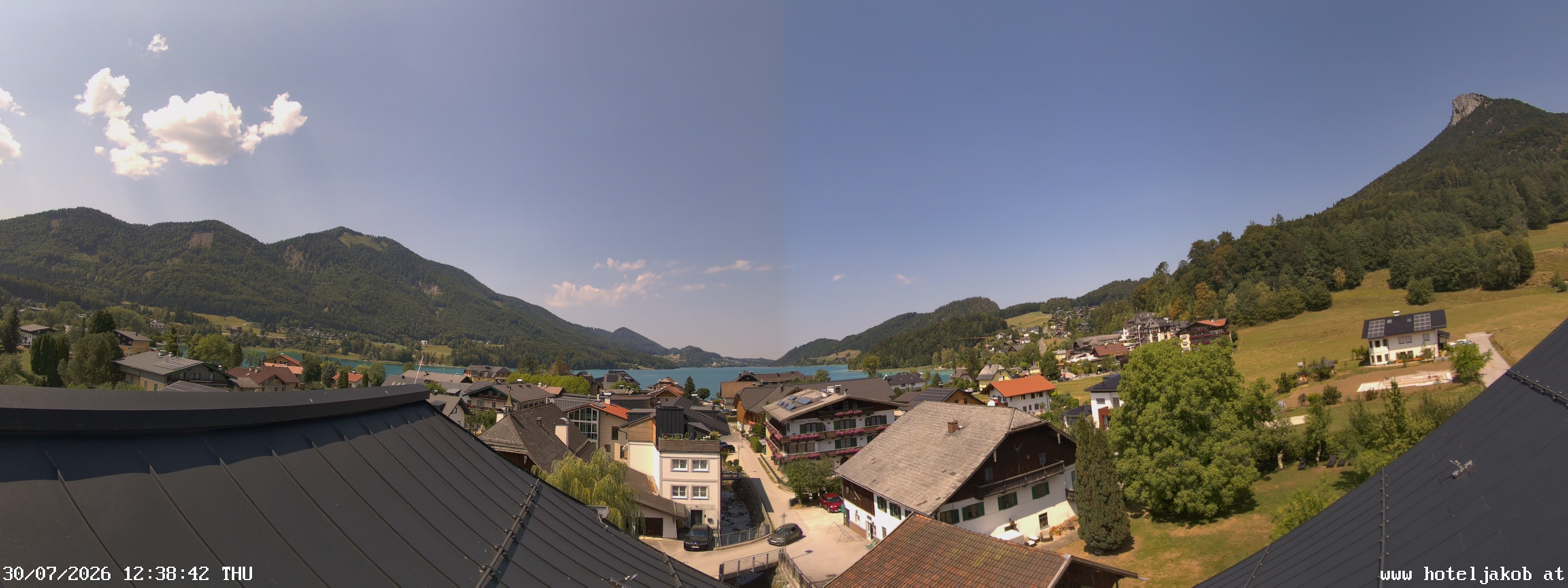 Archiv Foto Webcam Fuschlsee: Hotel Jakob