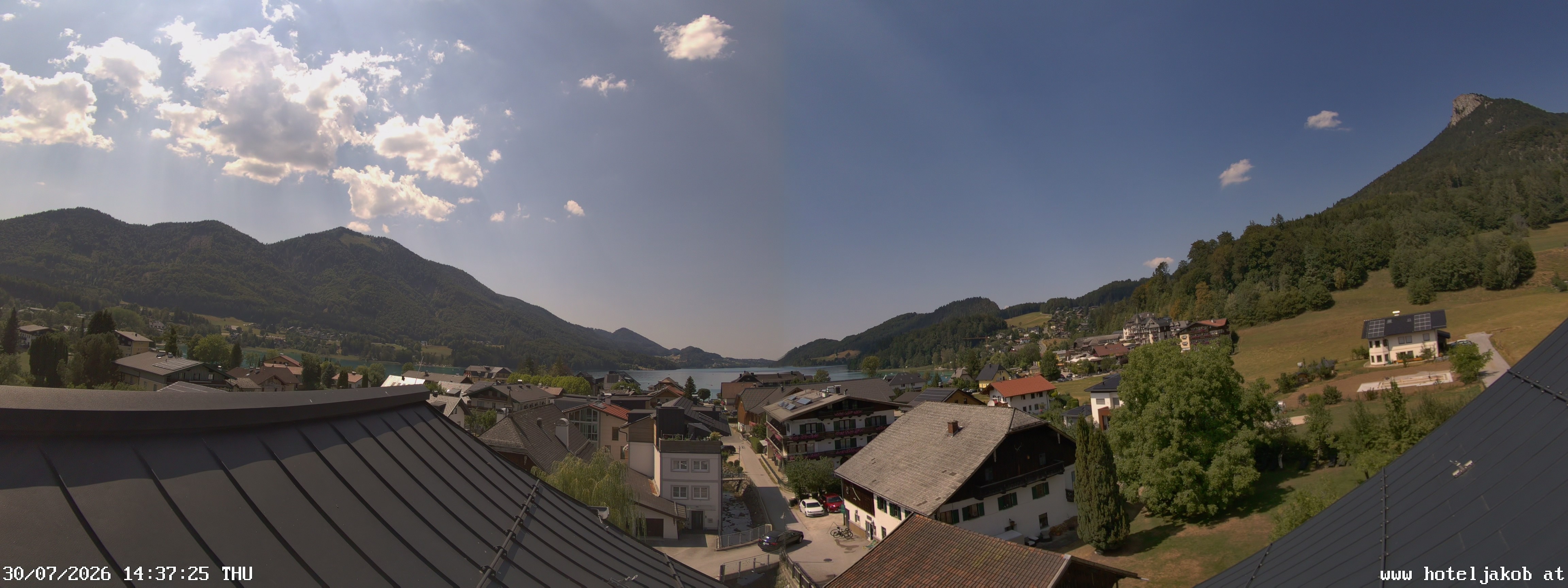 Archiv Foto Webcam Fuschlsee: Hotel Jakob