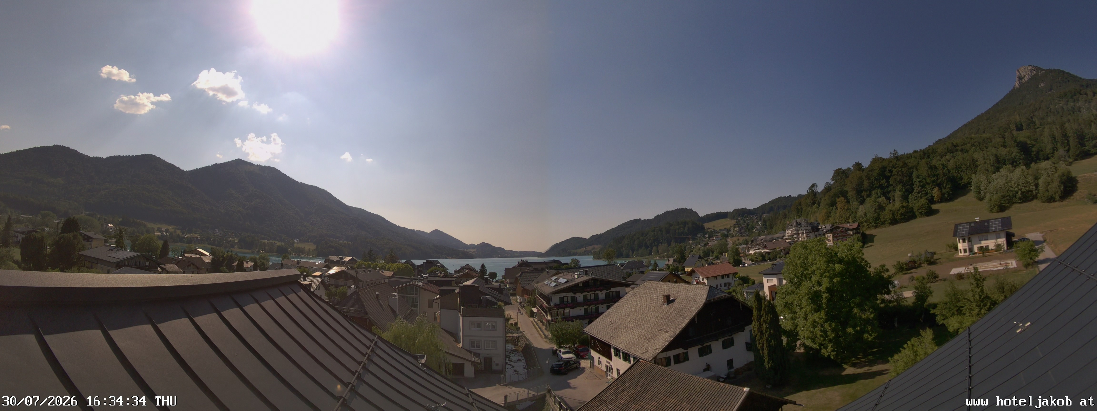 Archiv Foto Webcam Fuschlsee: Hotel Jakob