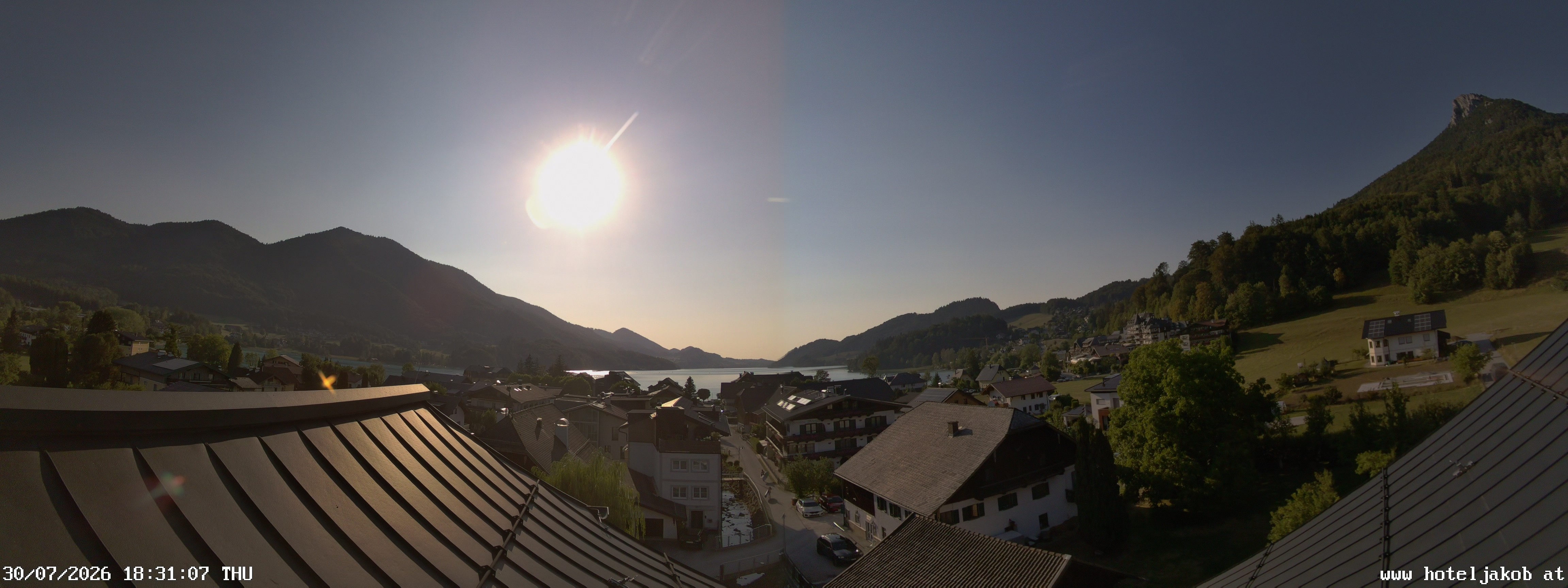 Archiv Foto Webcam Fuschlsee: Hotel Jakob