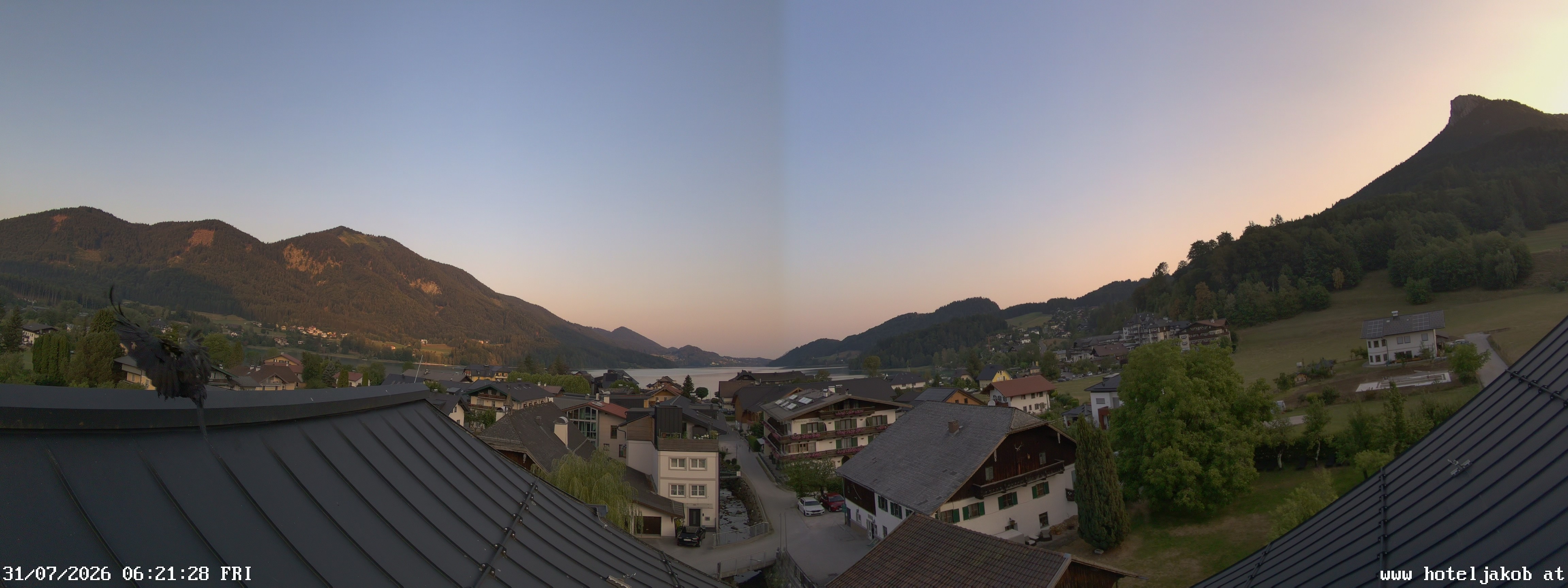 Archiv Foto Webcam Fuschlsee: Hotel Jakob