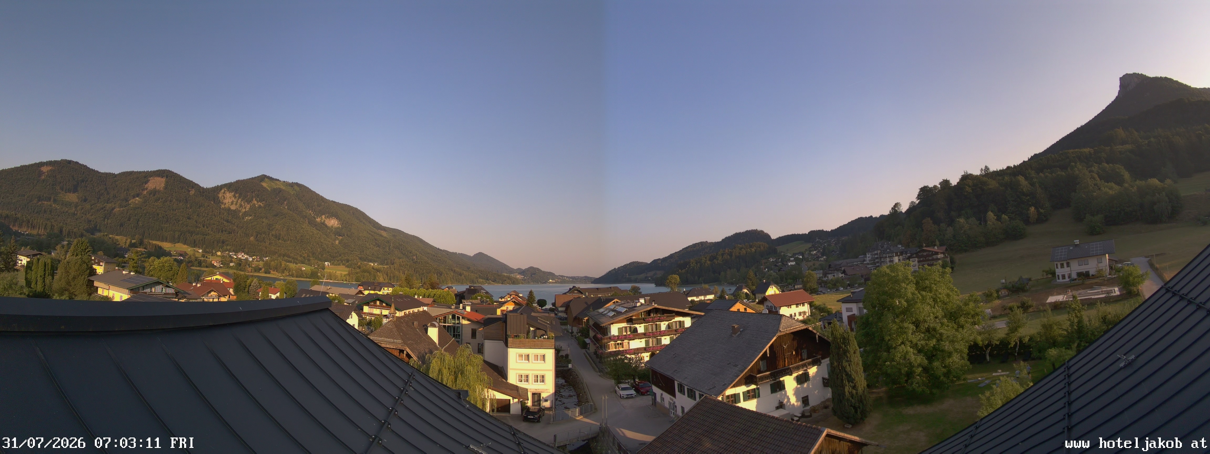 Archiv Foto Webcam Fuschlsee: Hotel Jakob