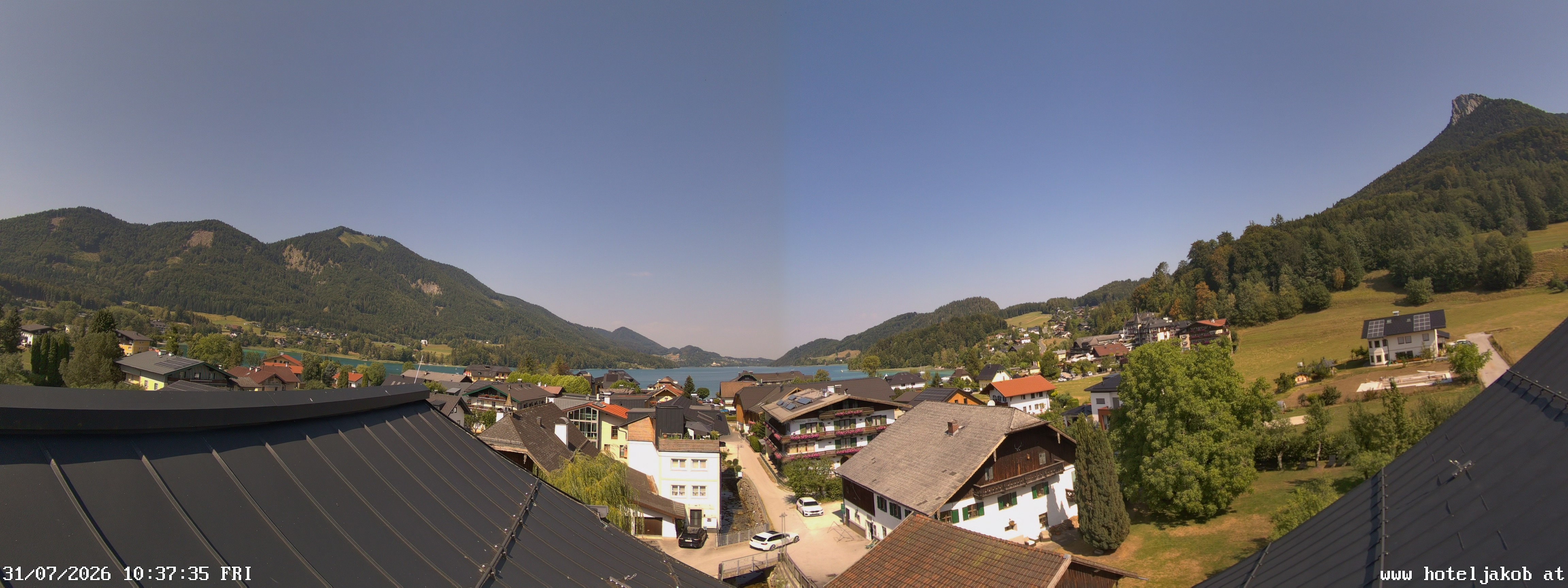 Archiv Foto Webcam Fuschlsee: Hotel Jakob