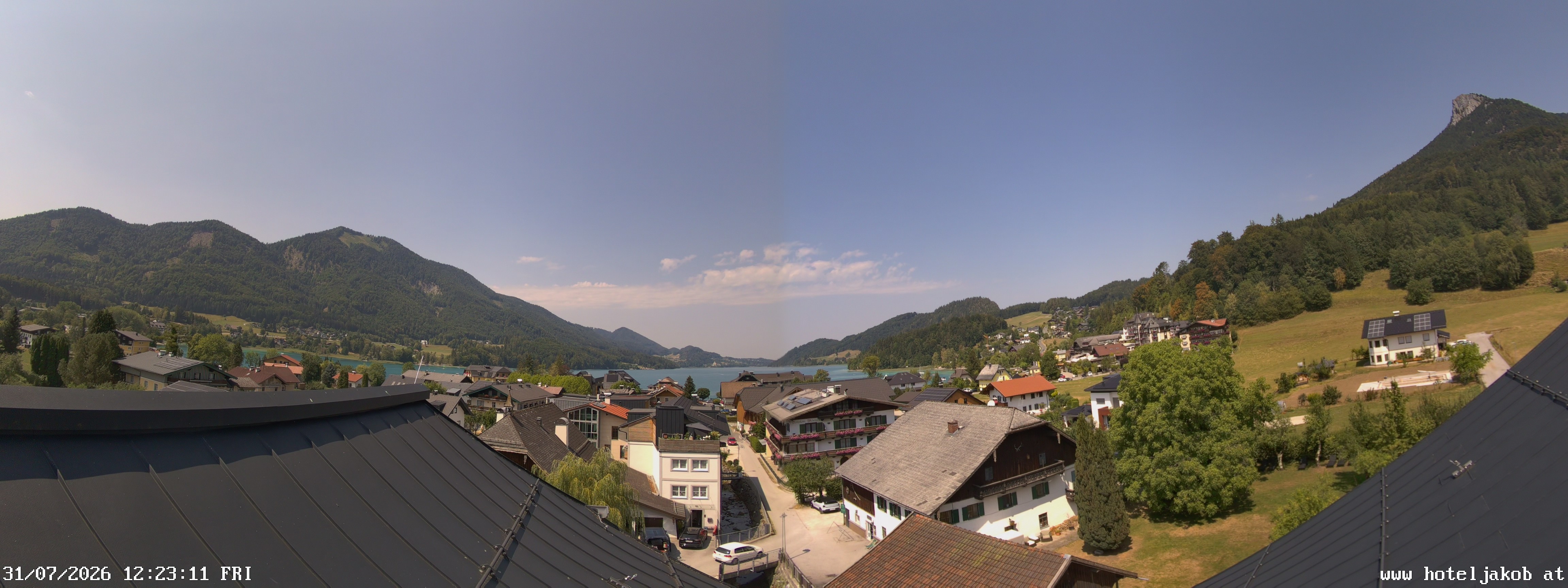 Archiv Foto Webcam Fuschlsee: Hotel Jakob