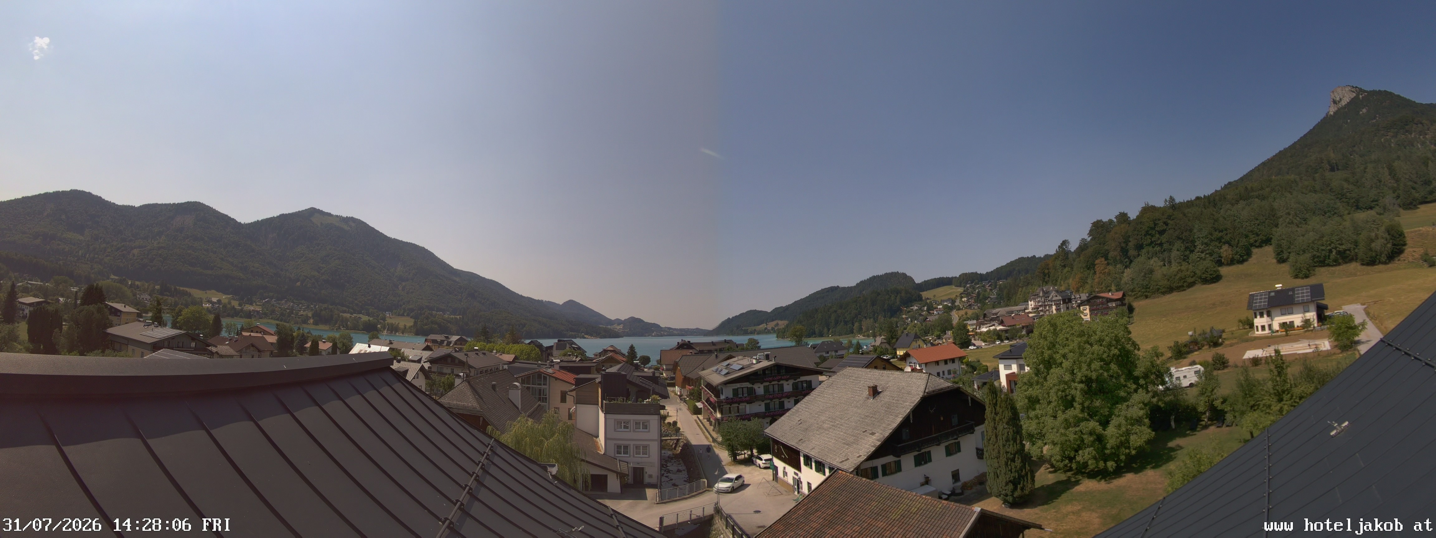 Archiv Foto Webcam Fuschlsee: Hotel Jakob
