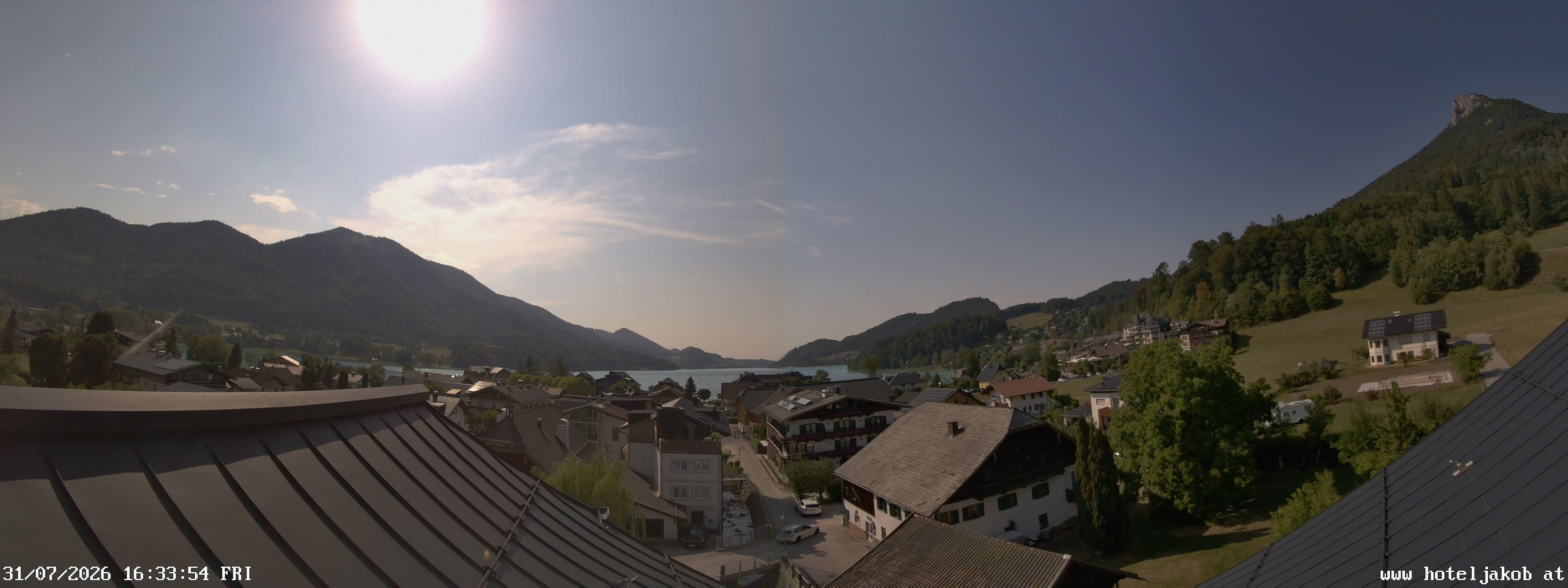 Archiv Foto Webcam Fuschlsee: Hotel Jakob