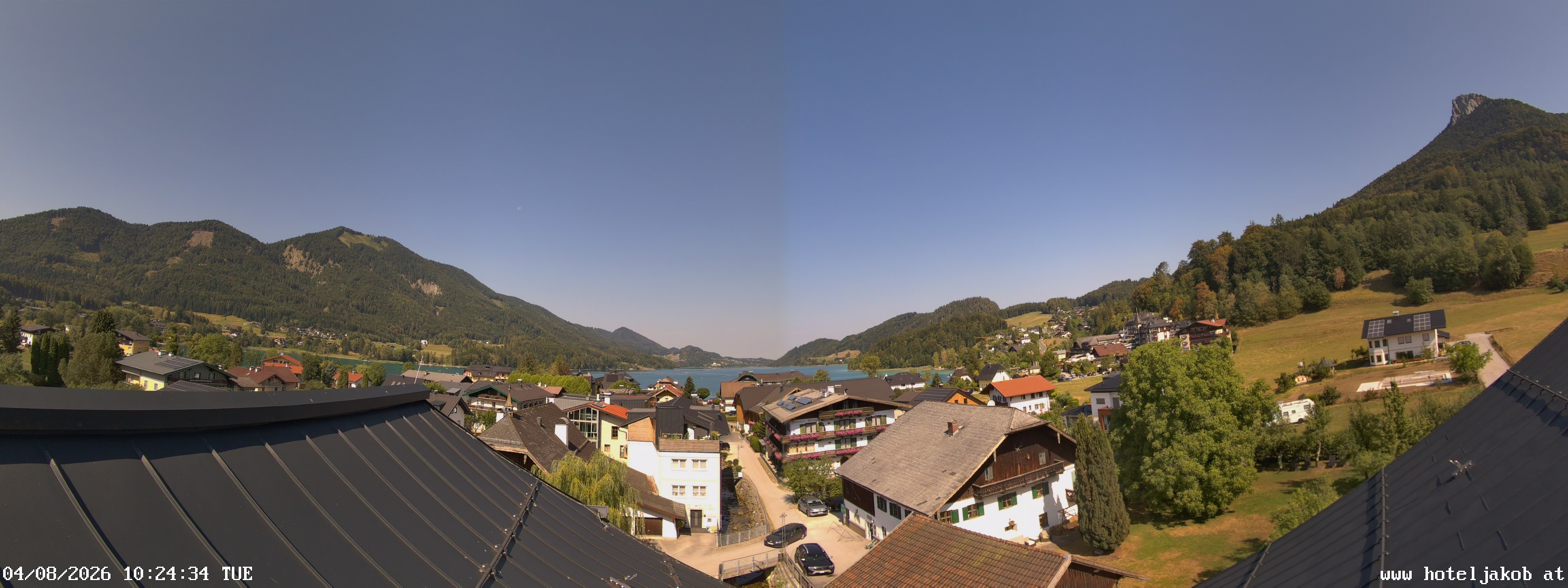 Archiv Foto Webcam Fuschlsee: Hotel Jakob