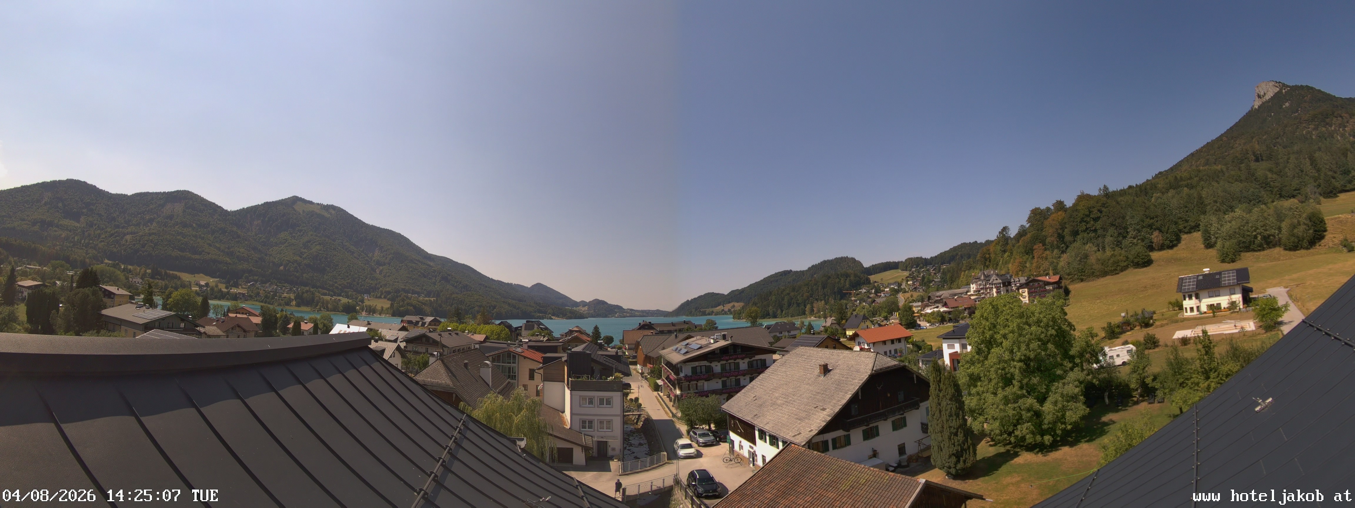 Archiv Foto Webcam Fuschlsee: Hotel Jakob