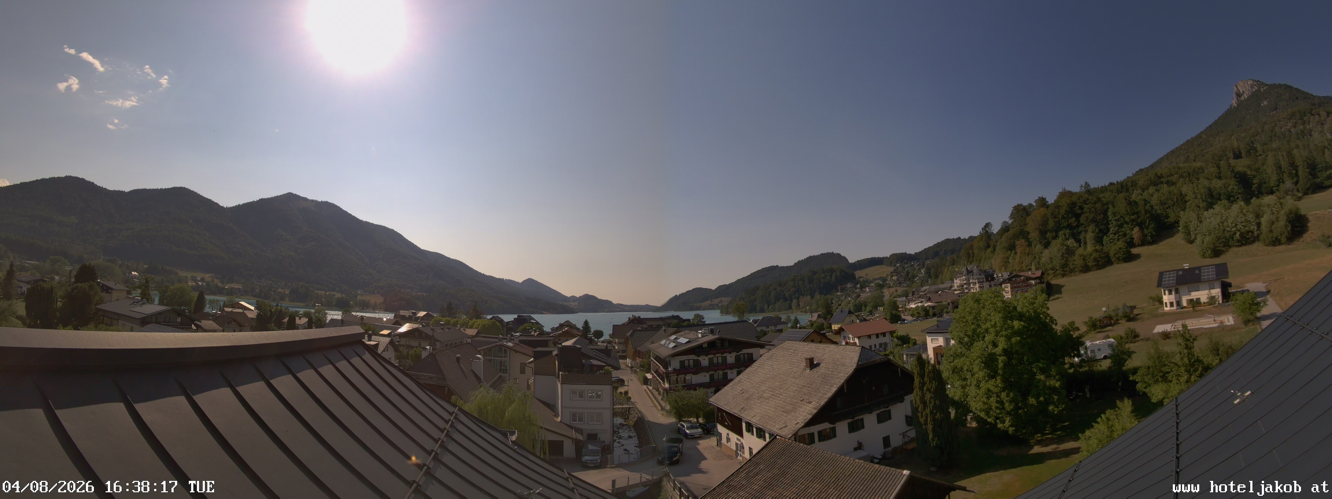 Archiv Foto Webcam Fuschlsee: Hotel Jakob