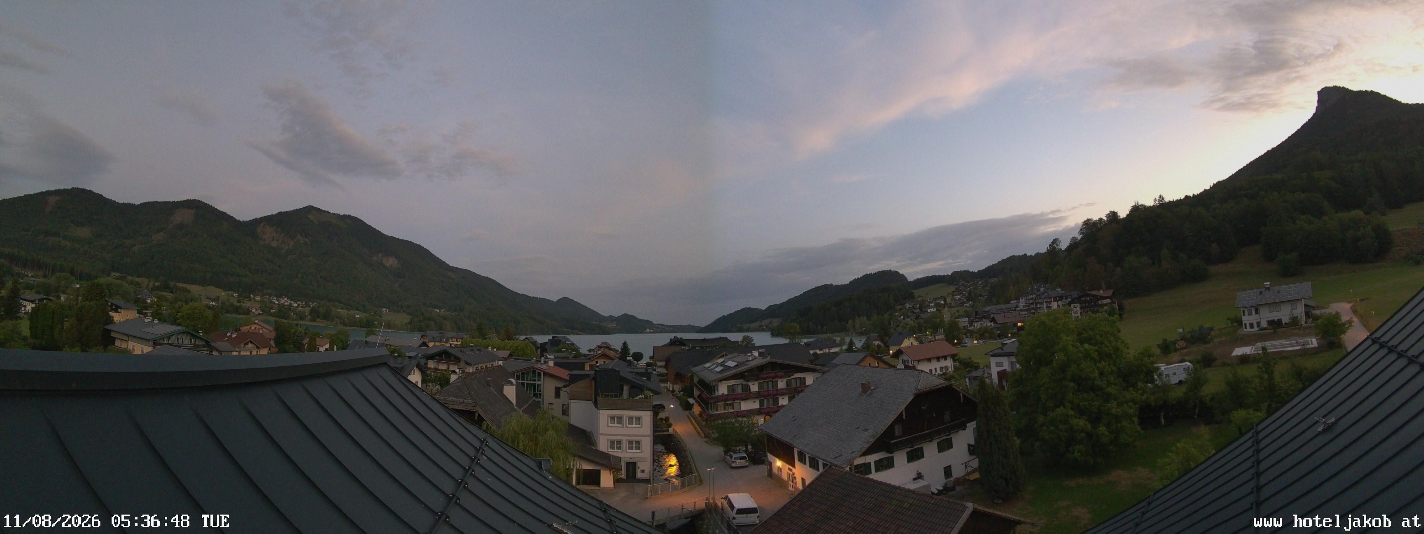 Archiv Foto Webcam Fuschlsee: Hotel Jakob