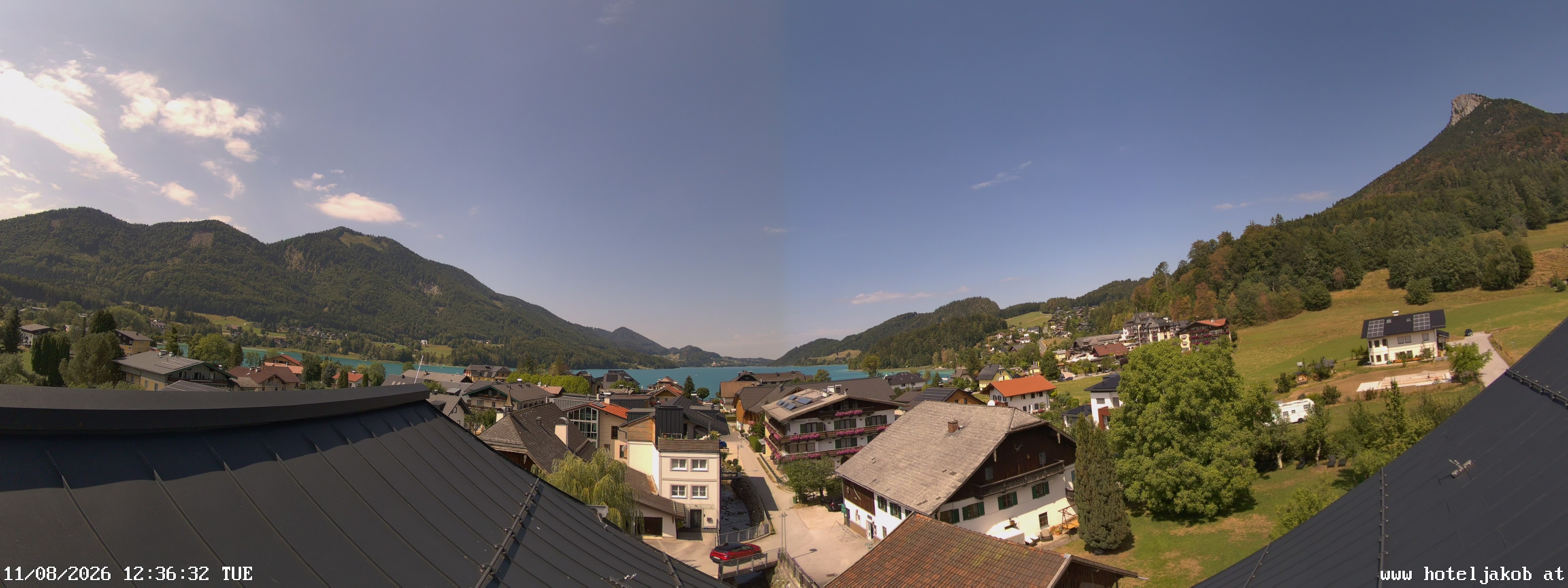 Archiv Foto Webcam Fuschlsee: Hotel Jakob