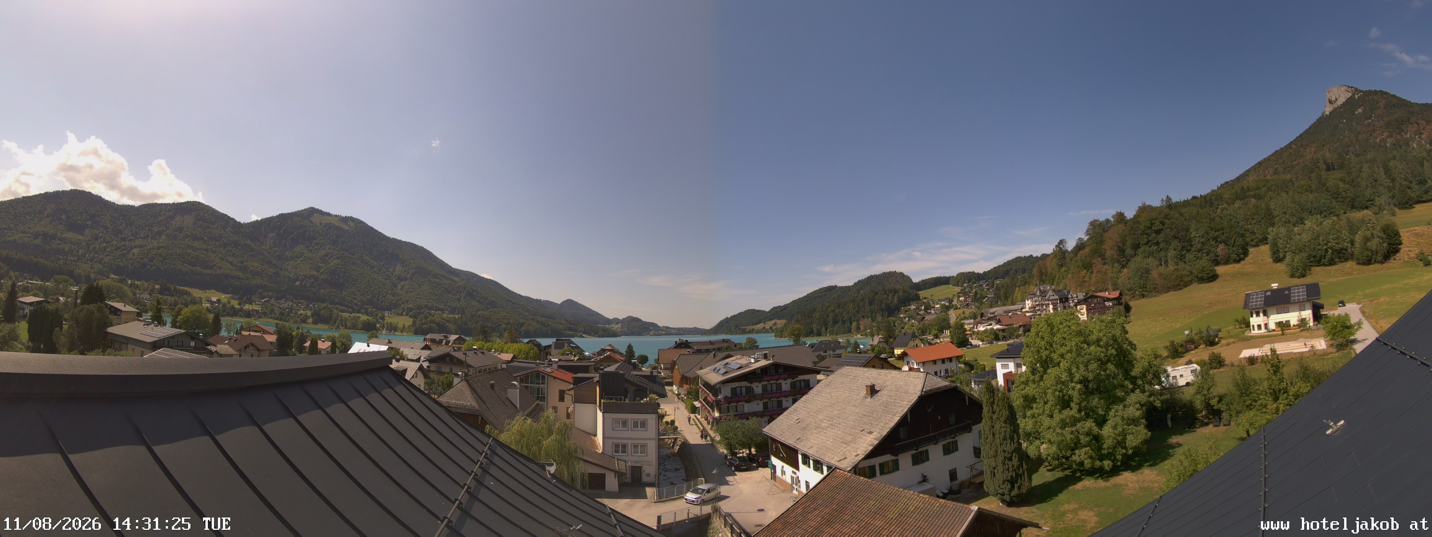 Archiv Foto Webcam Fuschlsee: Hotel Jakob