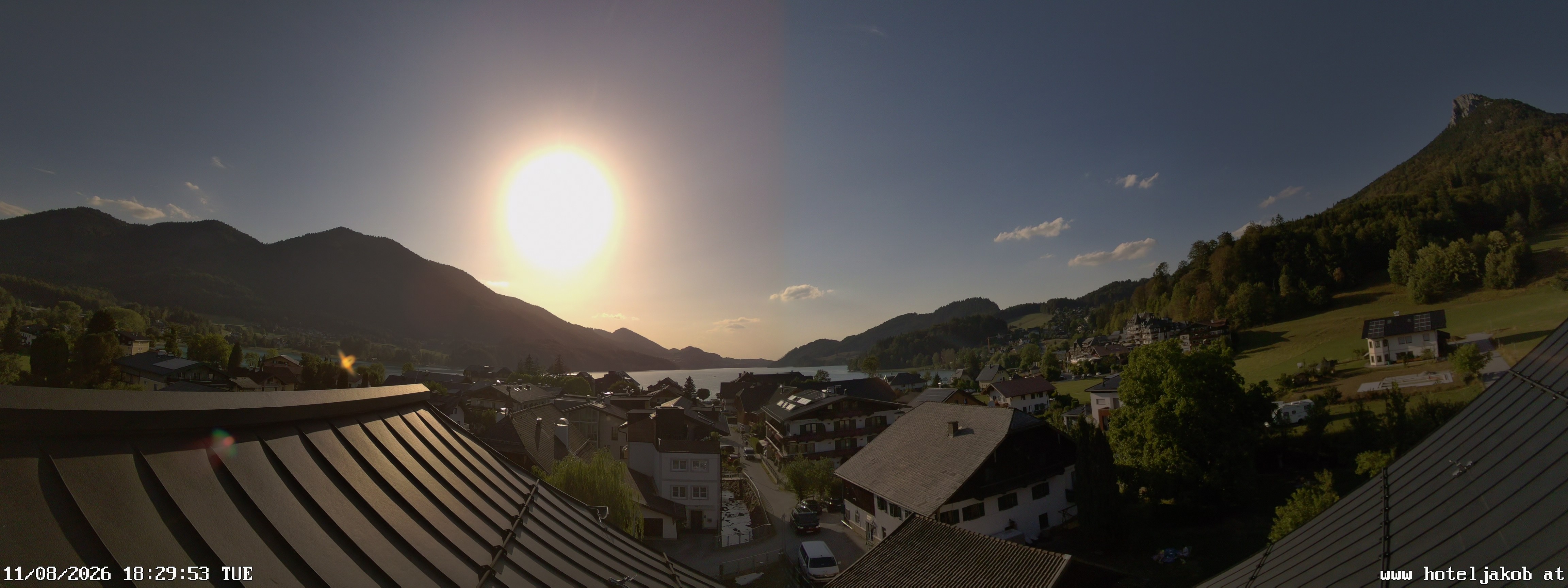 Archiv Foto Webcam Fuschlsee: Hotel Jakob