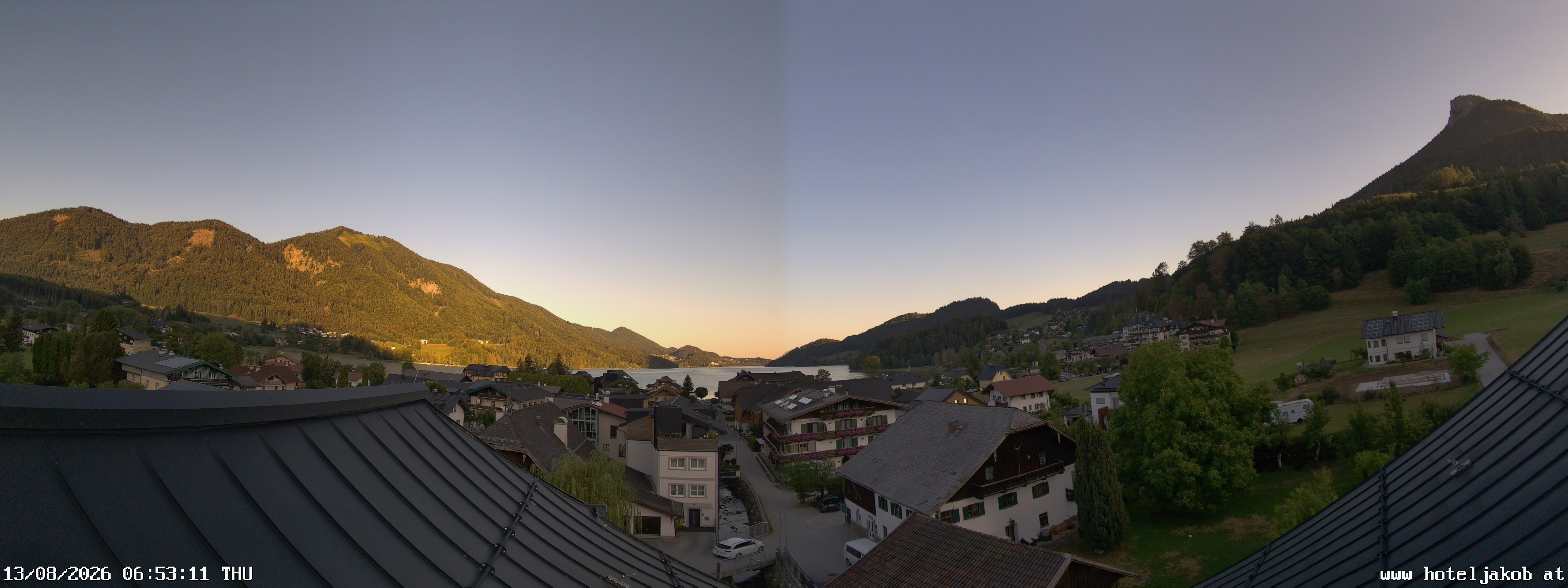 Archiv Foto Webcam Fuschlsee: Hotel Jakob