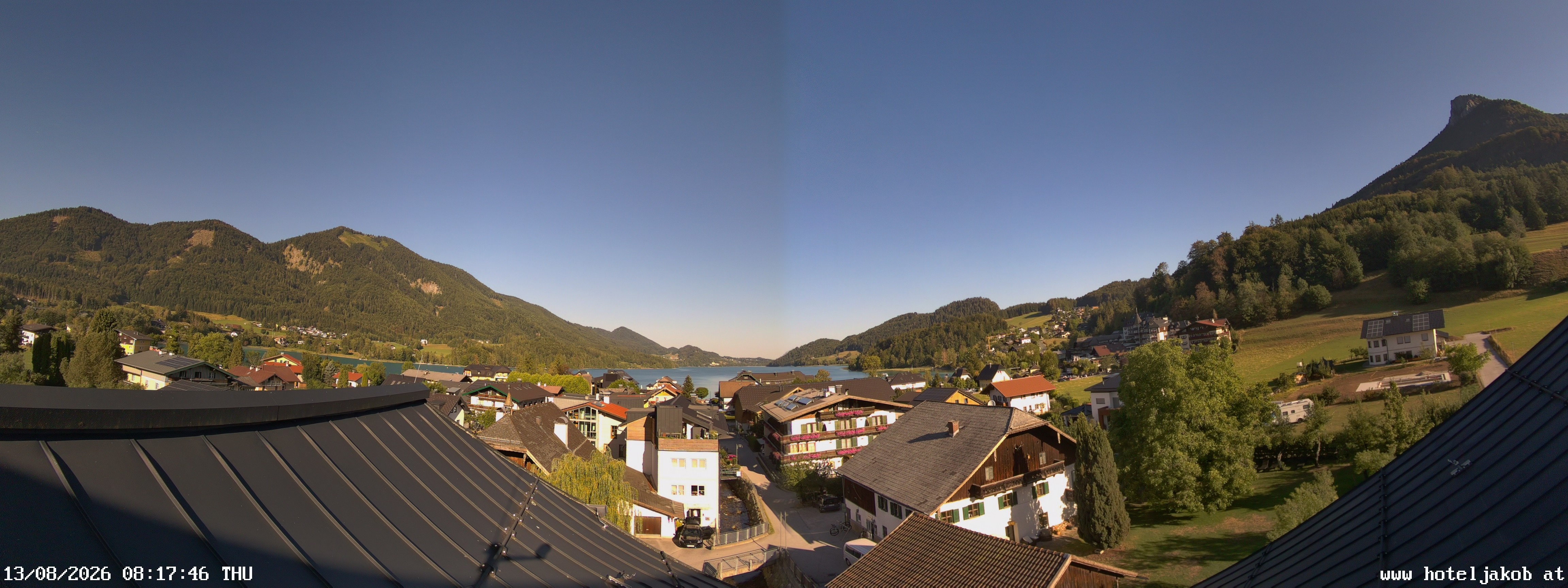 Archiv Foto Webcam Fuschlsee: Hotel Jakob